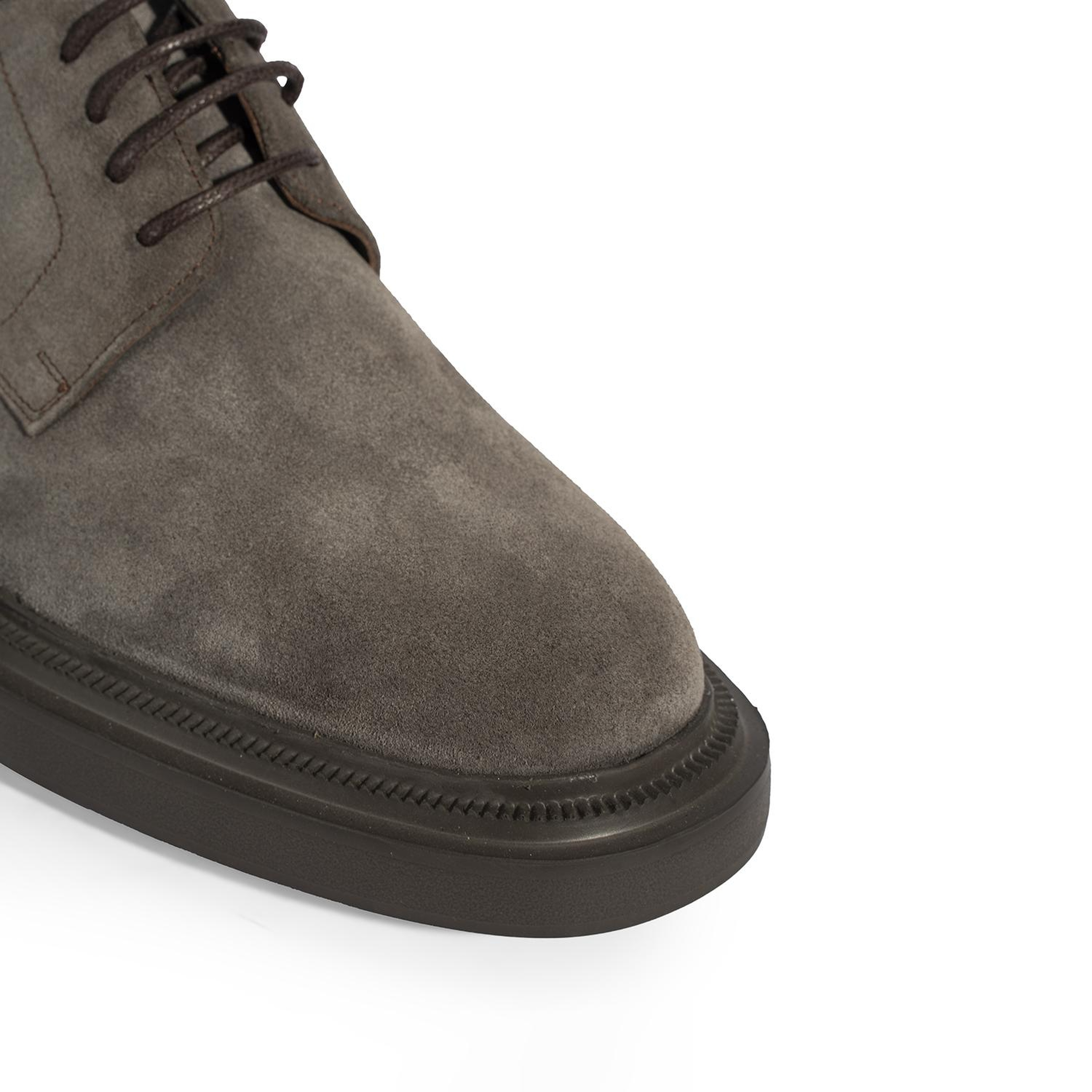 Erkek Vizon Bağcıklı Günlük Süet Ayakkabı