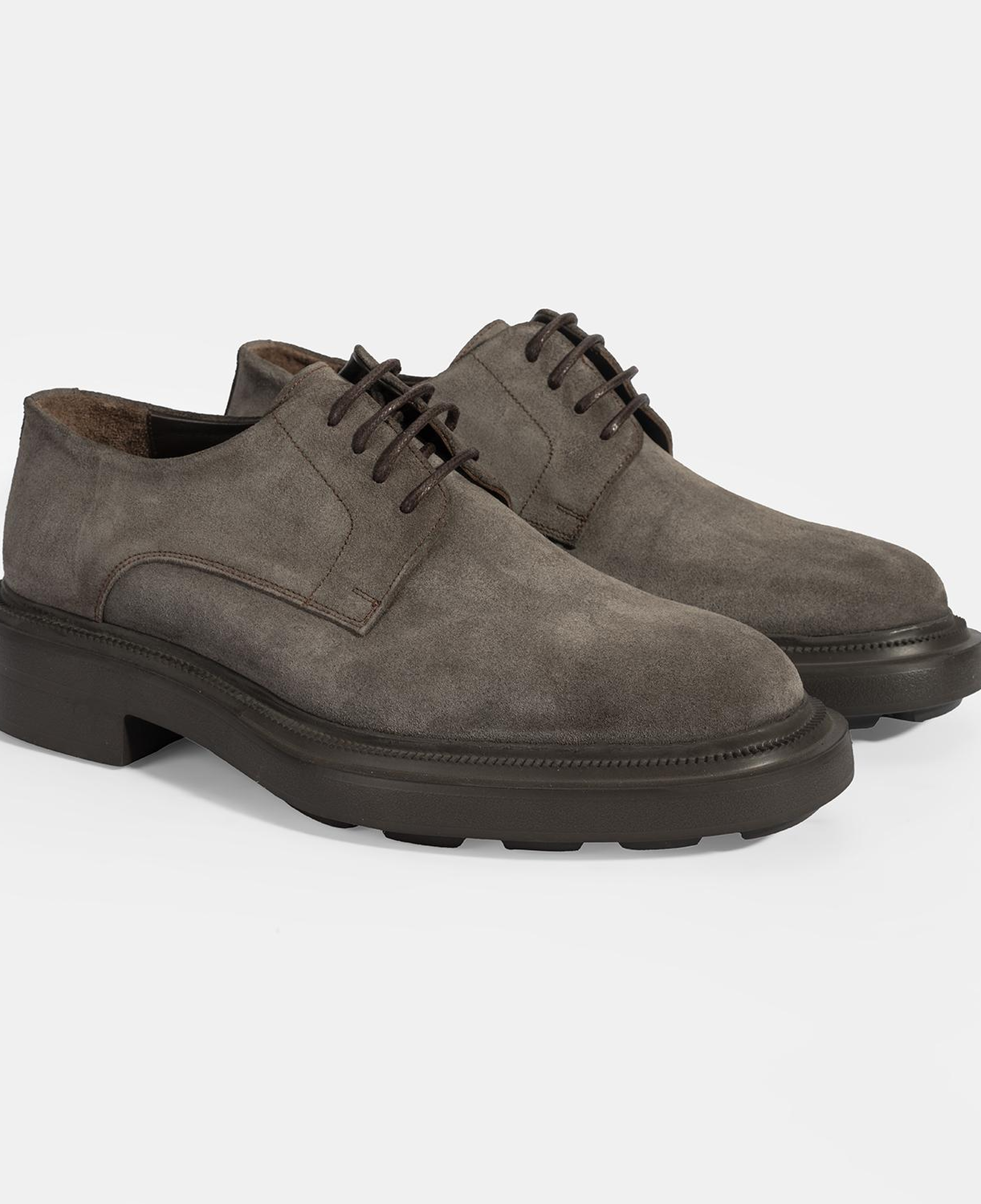 Erkek Vizon Bağcıklı Günlük Süet Ayakkabı