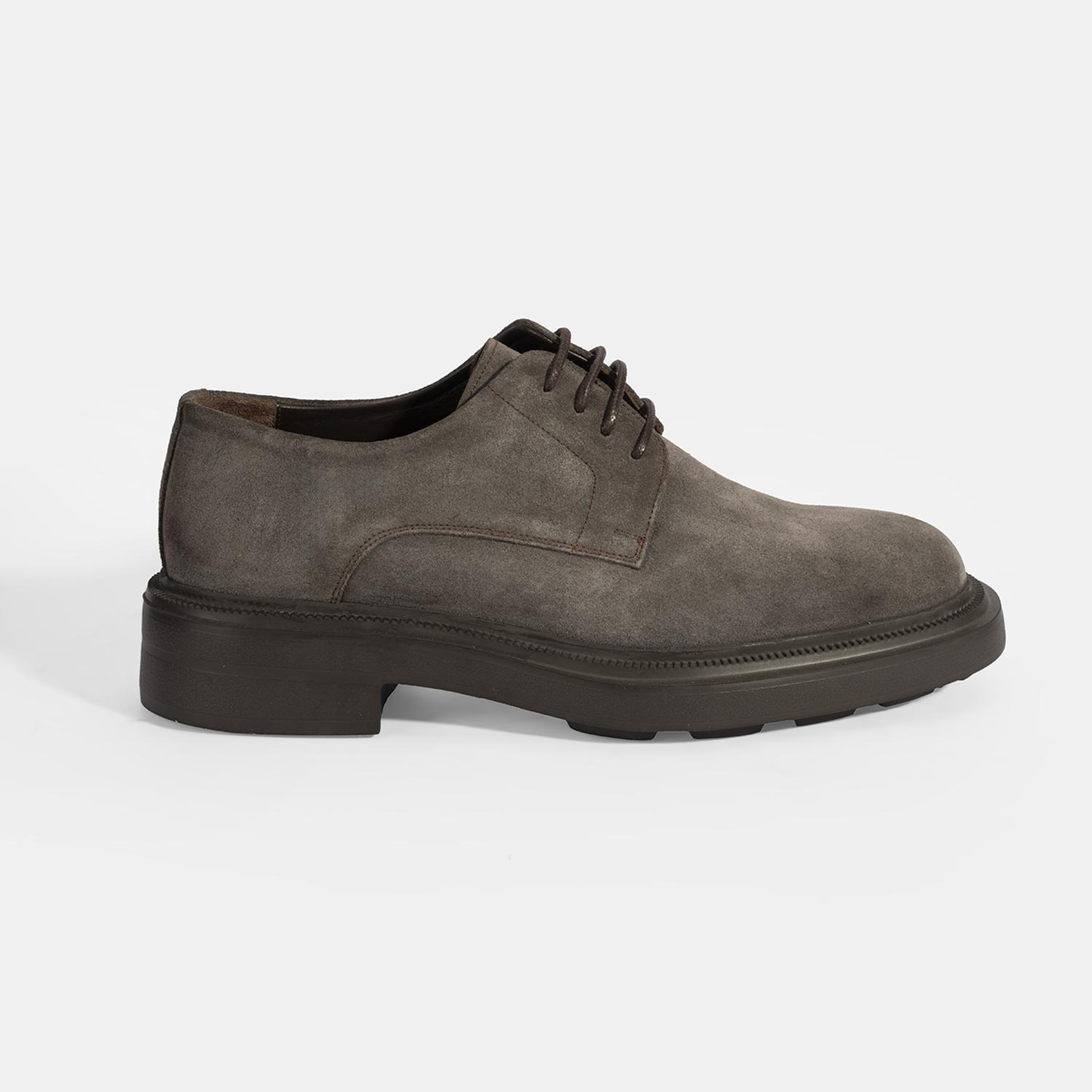 Erkek Vizon Bağcıklı Günlük Süet Ayakkabı