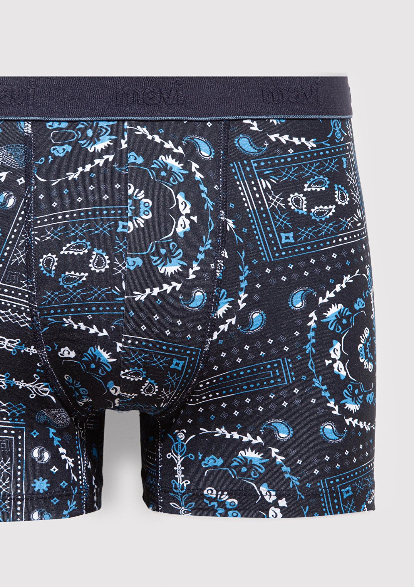 Mavi Baskılı Lacivert Boxer 0911986-32184
