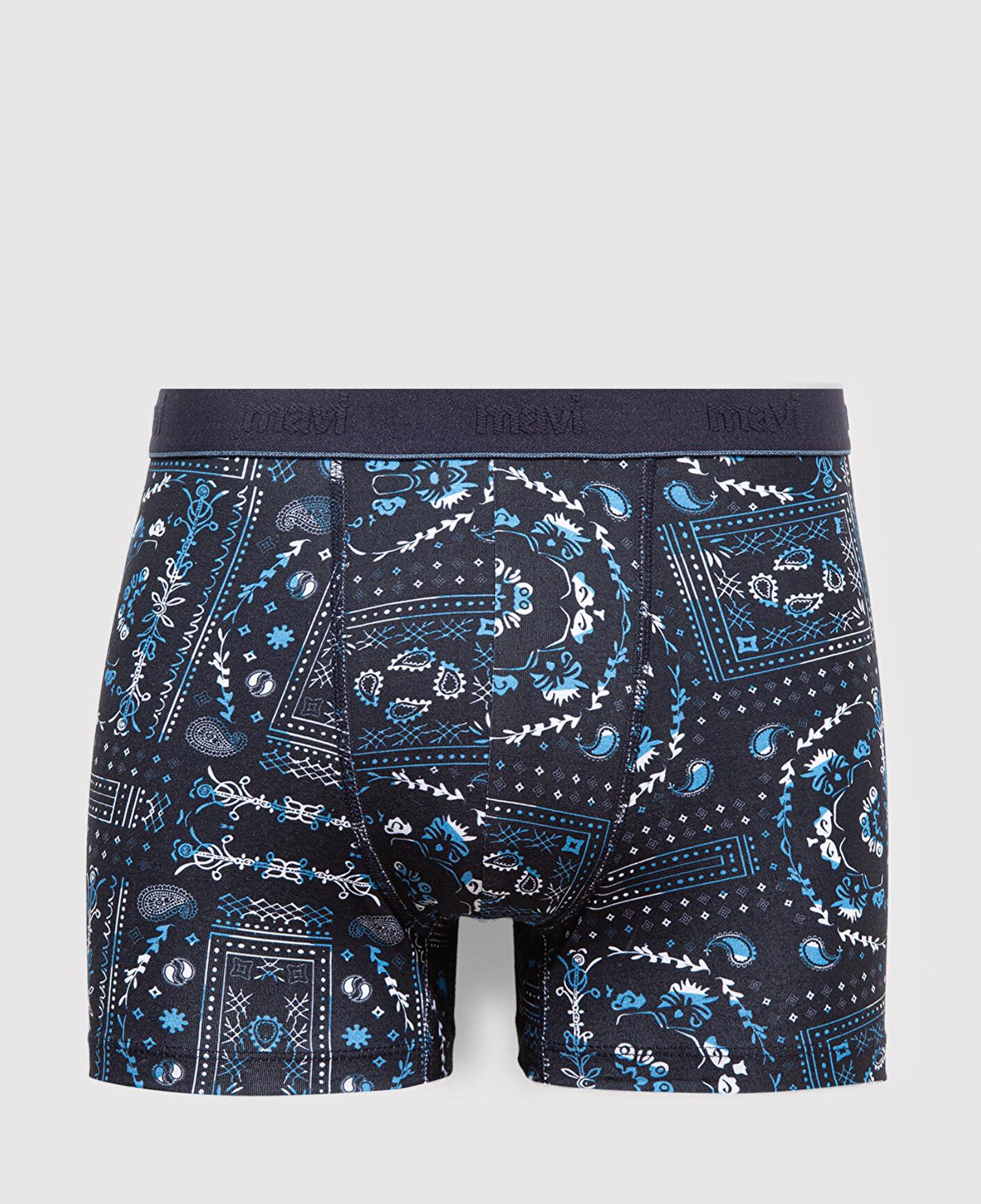 Mavi Baskılı Lacivert Boxer 0911986-32184