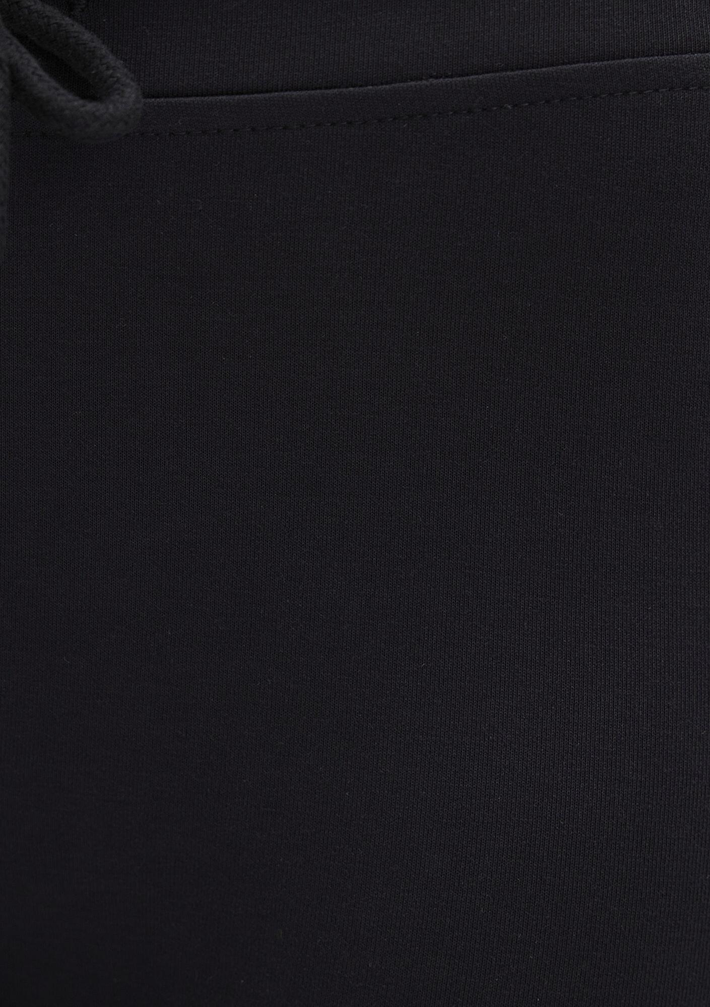 Mavi İspanyol Paça Siyah İnterlok Eşofman Altı 1011077-900