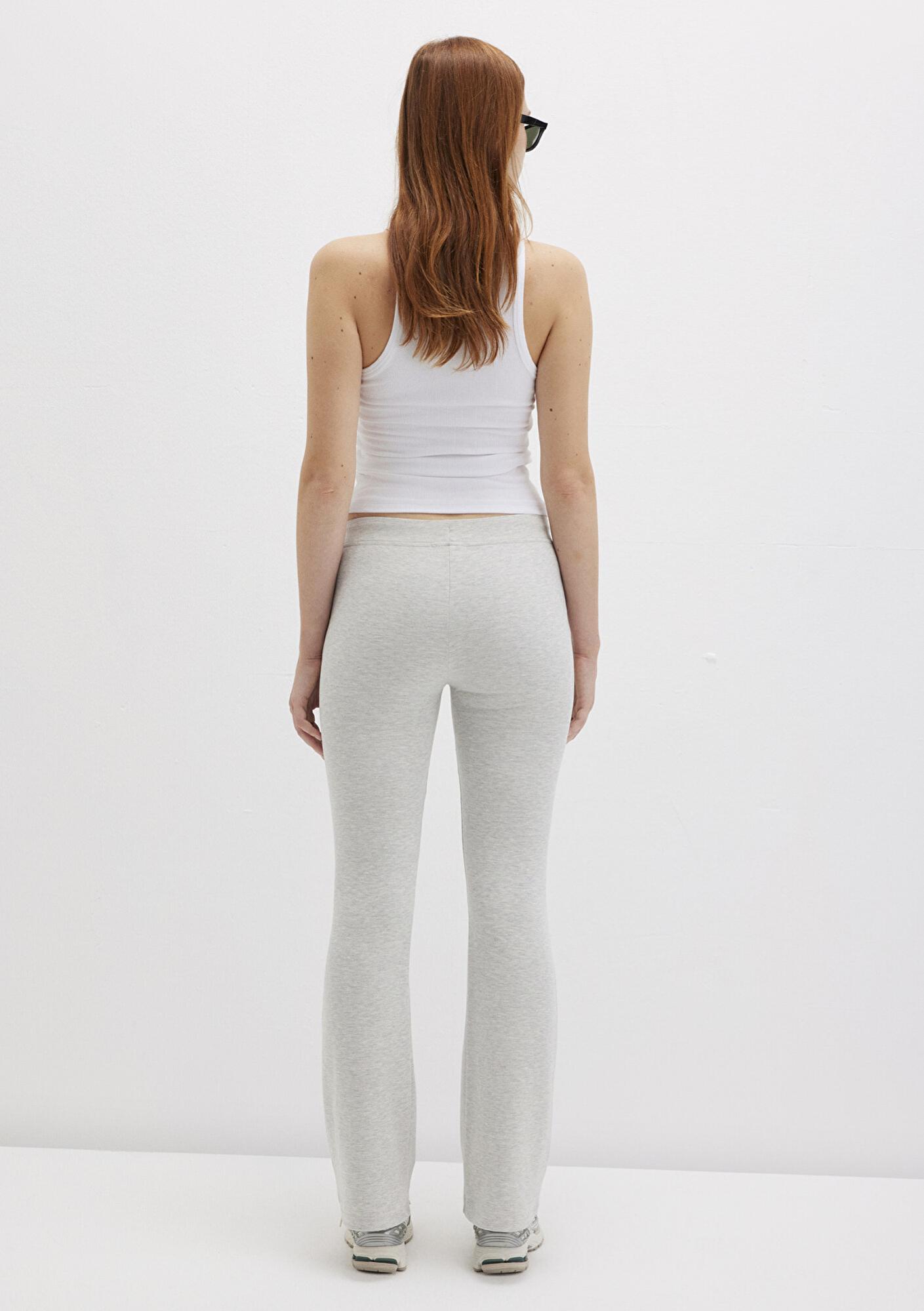 Mavi İspanyol Paça Gri İnterlok Eşofman Altı 1011077-88467