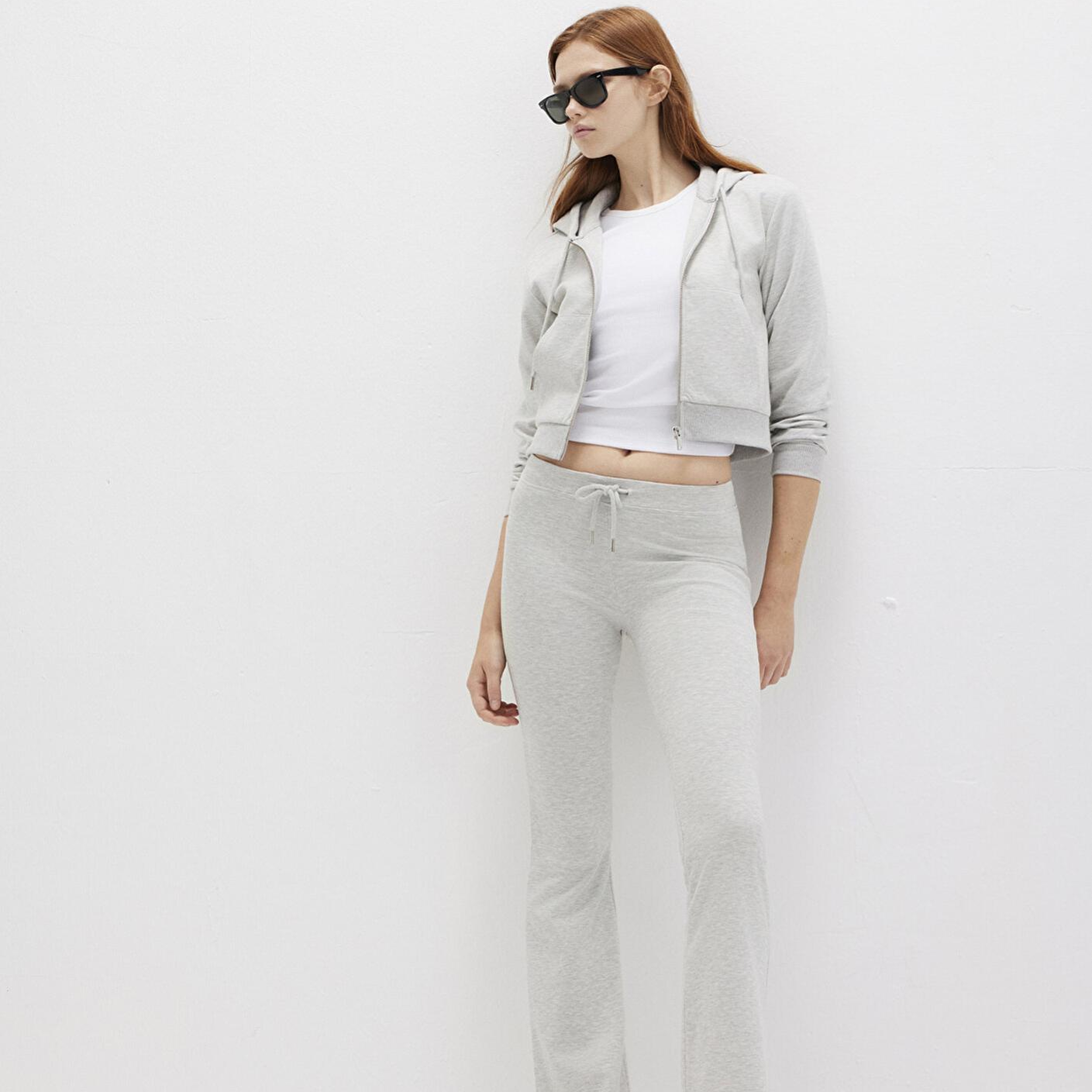 Mavi İspanyol Paça Gri İnterlok Eşofman Altı 1011077-88467