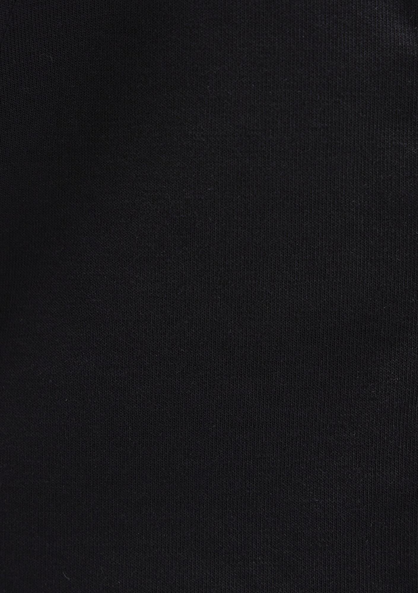 Mavi Kapüşonlu Siyah İnterlok Sweatshirt 1S10424-900