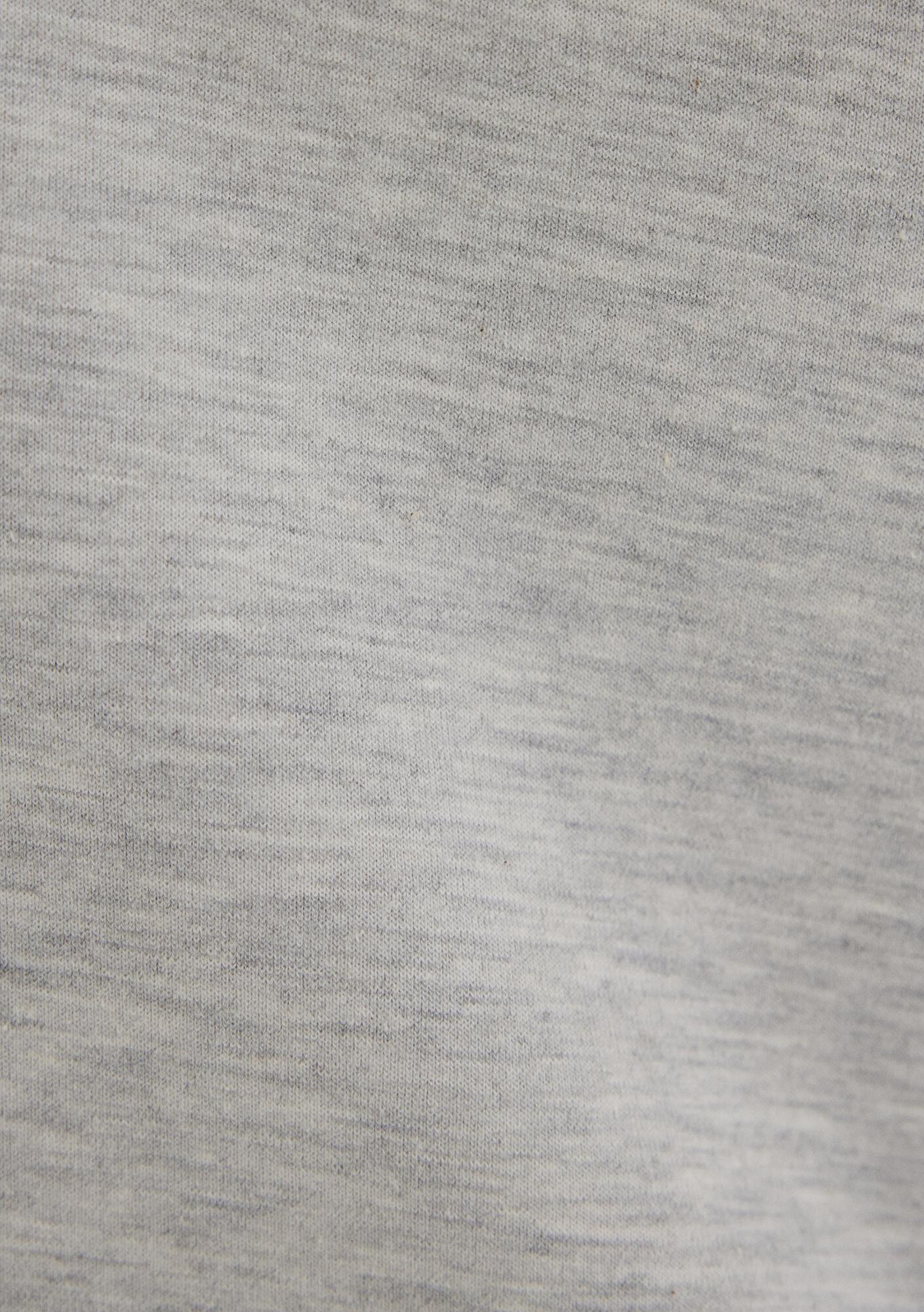 Mavi Kapüşonlu Gri İnterlok Sweatshirt 1S10424-88467