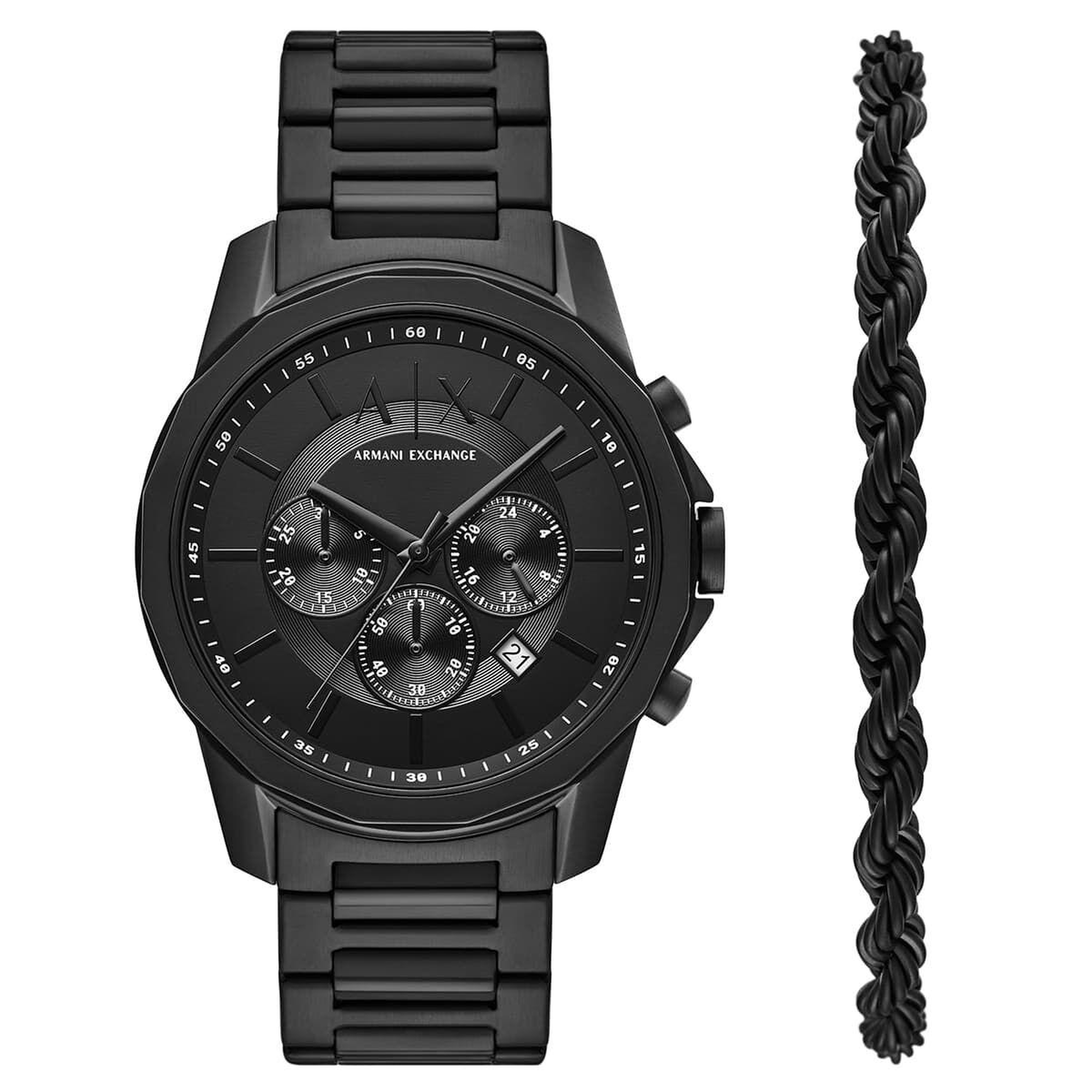 Armani Exchange AX7163SET Erkek Kol Saati ve Bileklik Seti