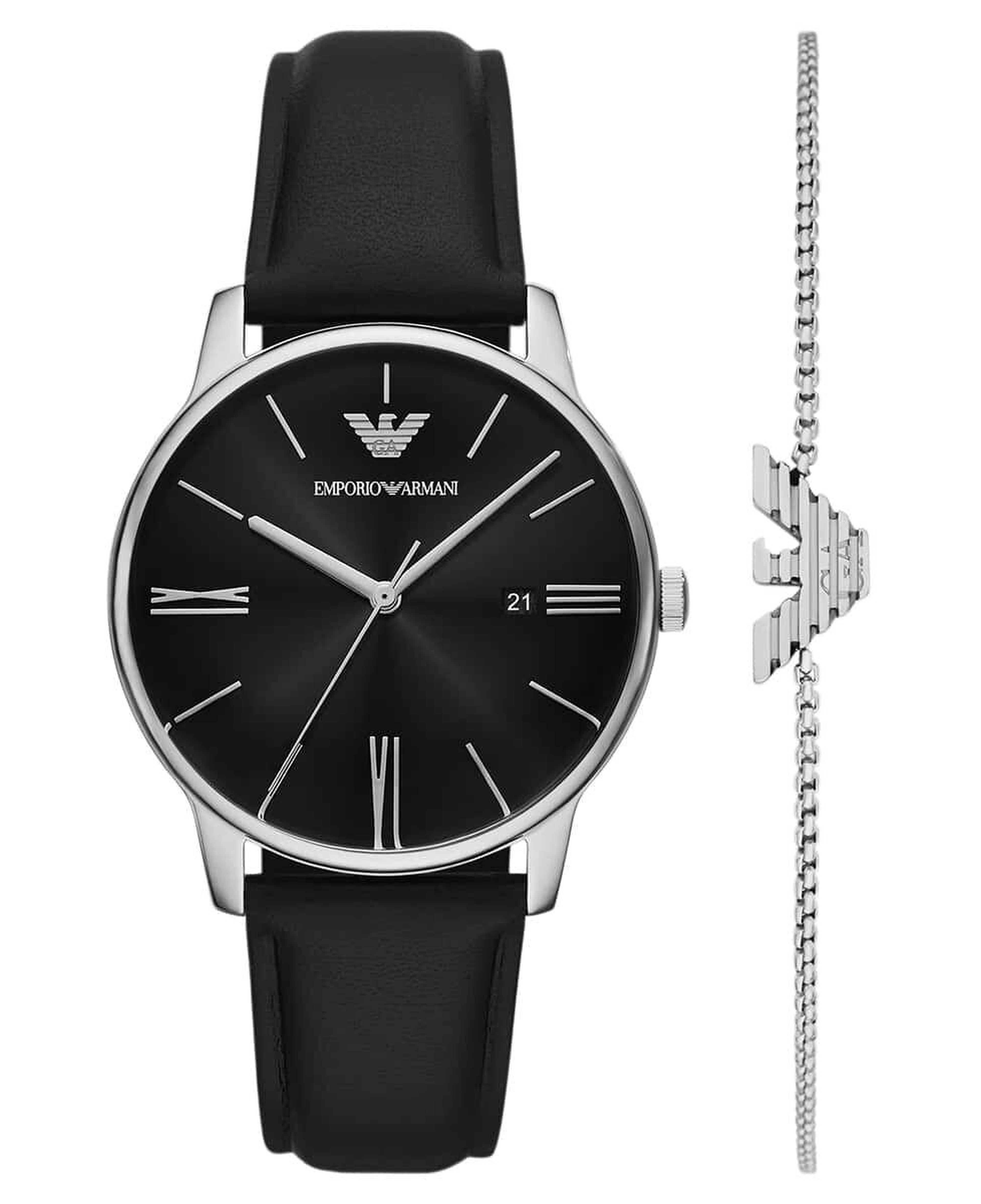 Emporio Armani AR80079SET Erkek Kol Saati ve Bileklik Seti