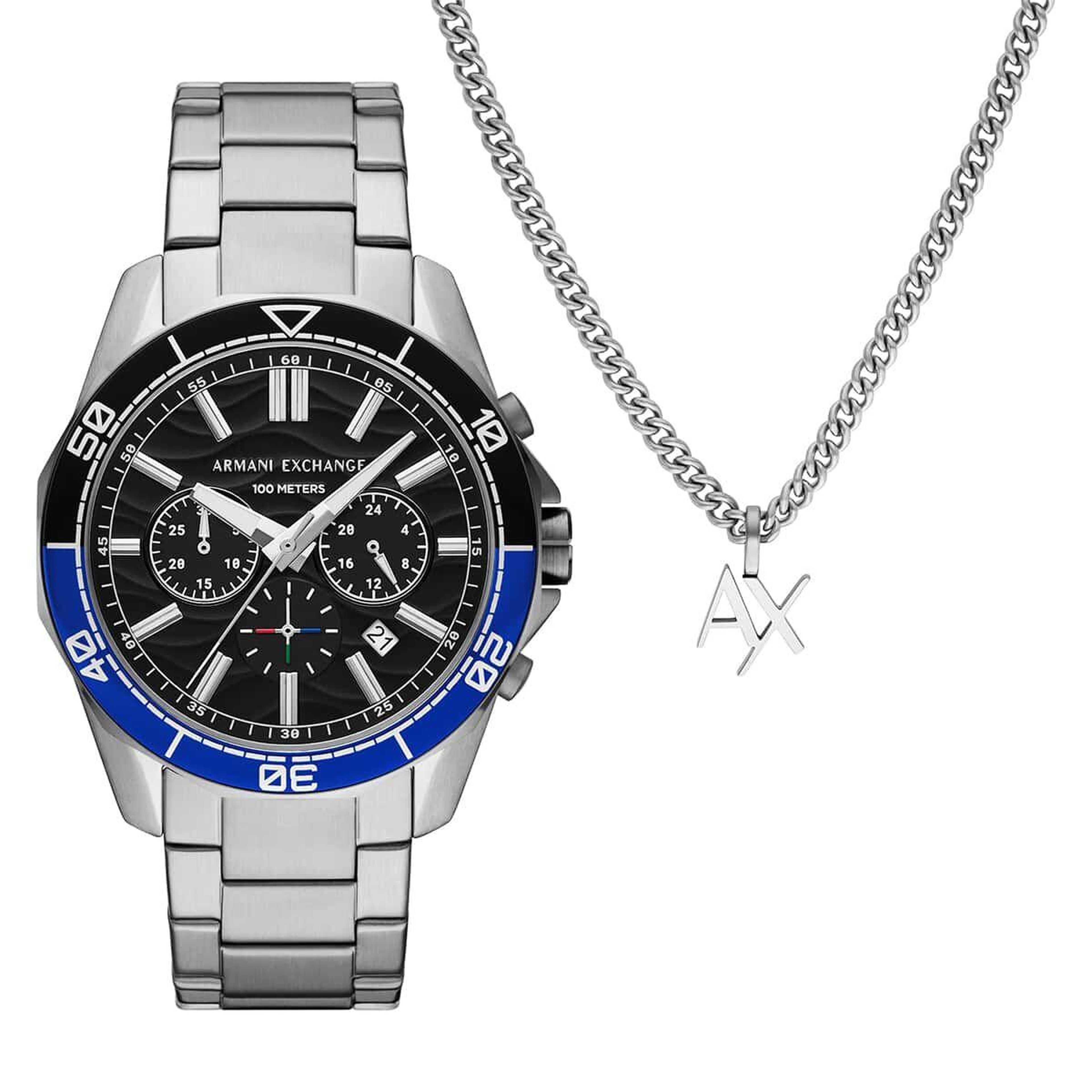 Armani Exchange AX7166SET Erkek Kol Saati ve Kolye Seti