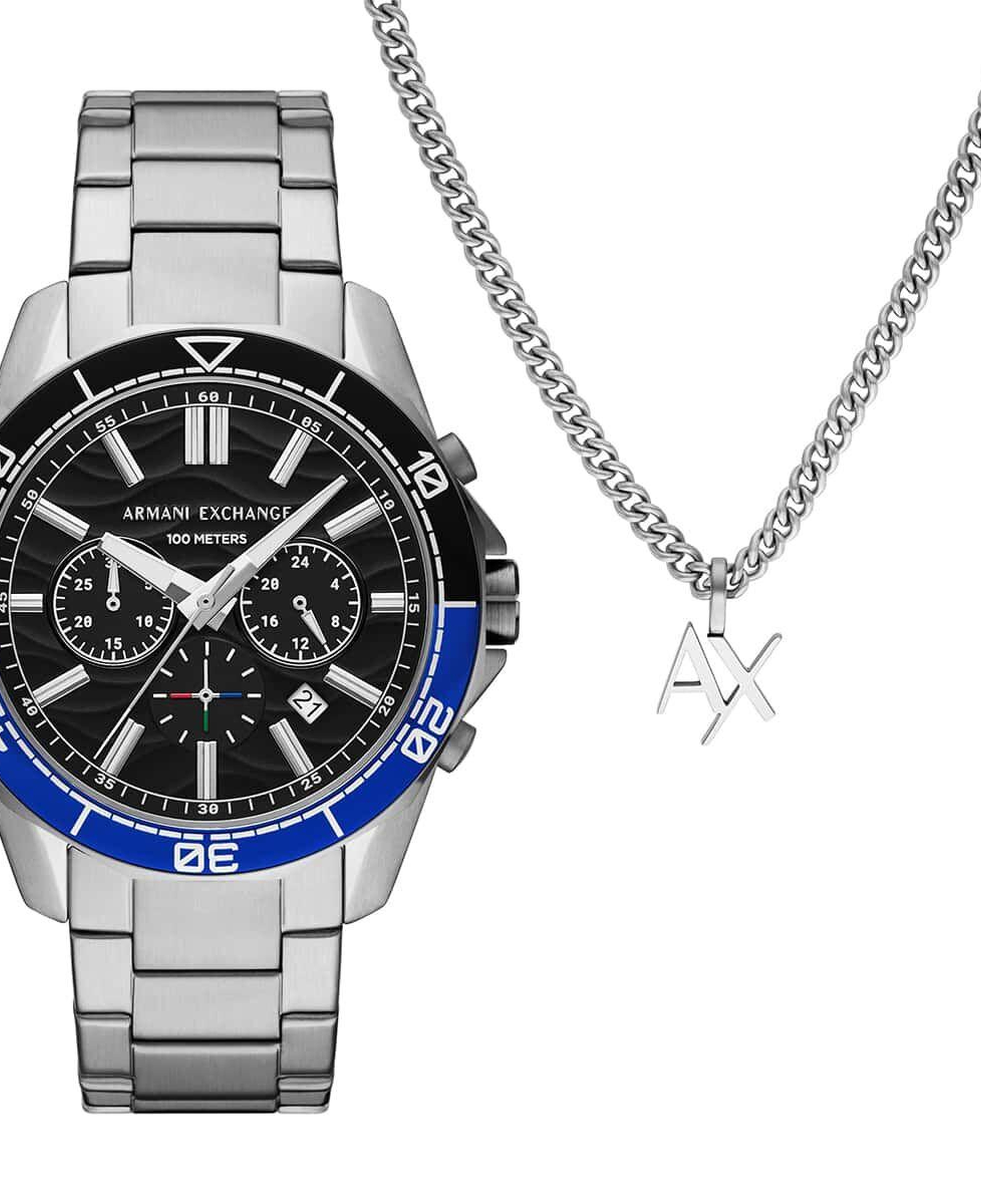 Armani Exchange AX7166SET Erkek Kol Saati ve Kolye Seti