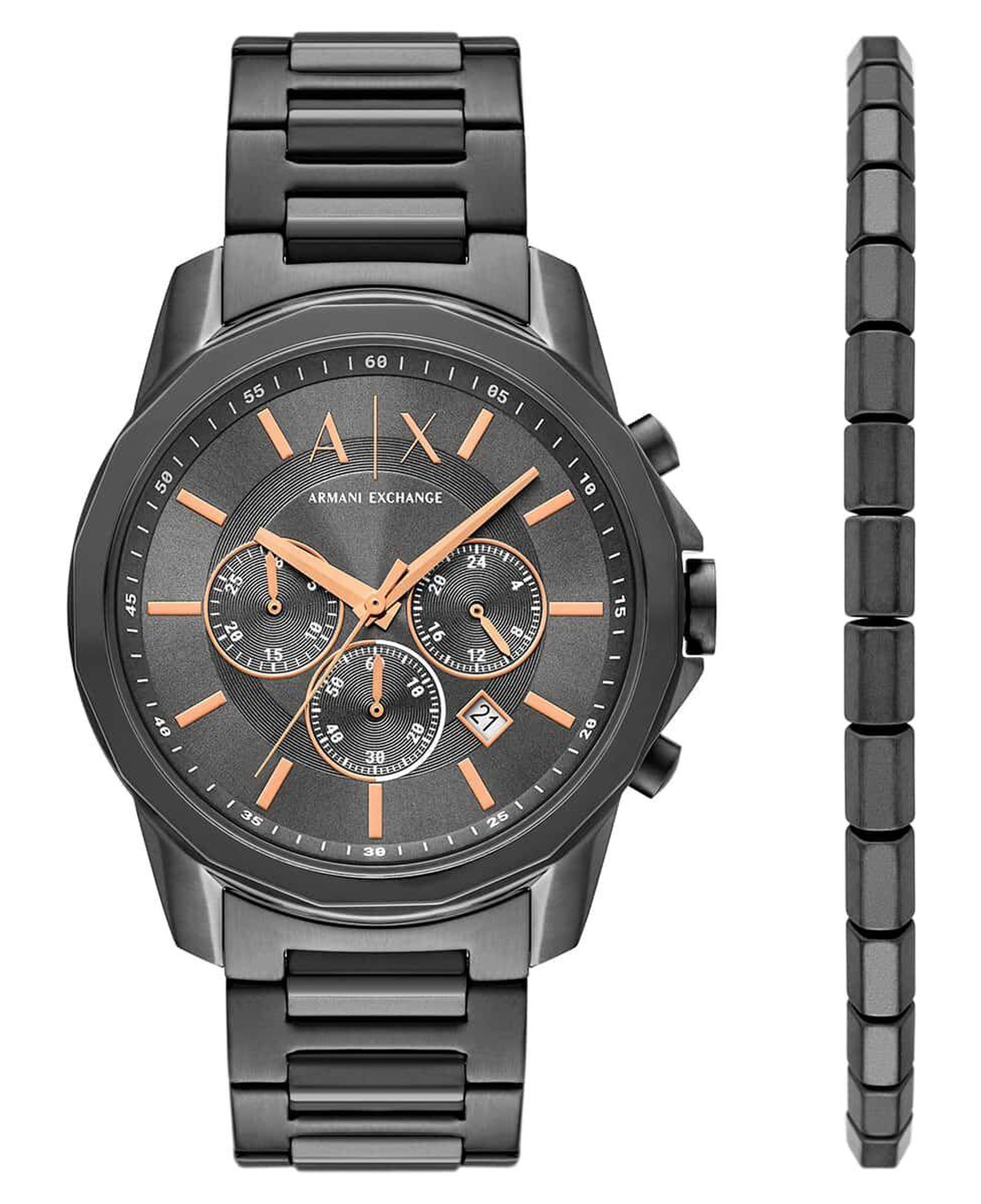 Armani Exchange AX7170SET Erkek Kol Saati ve Bileklik Seti