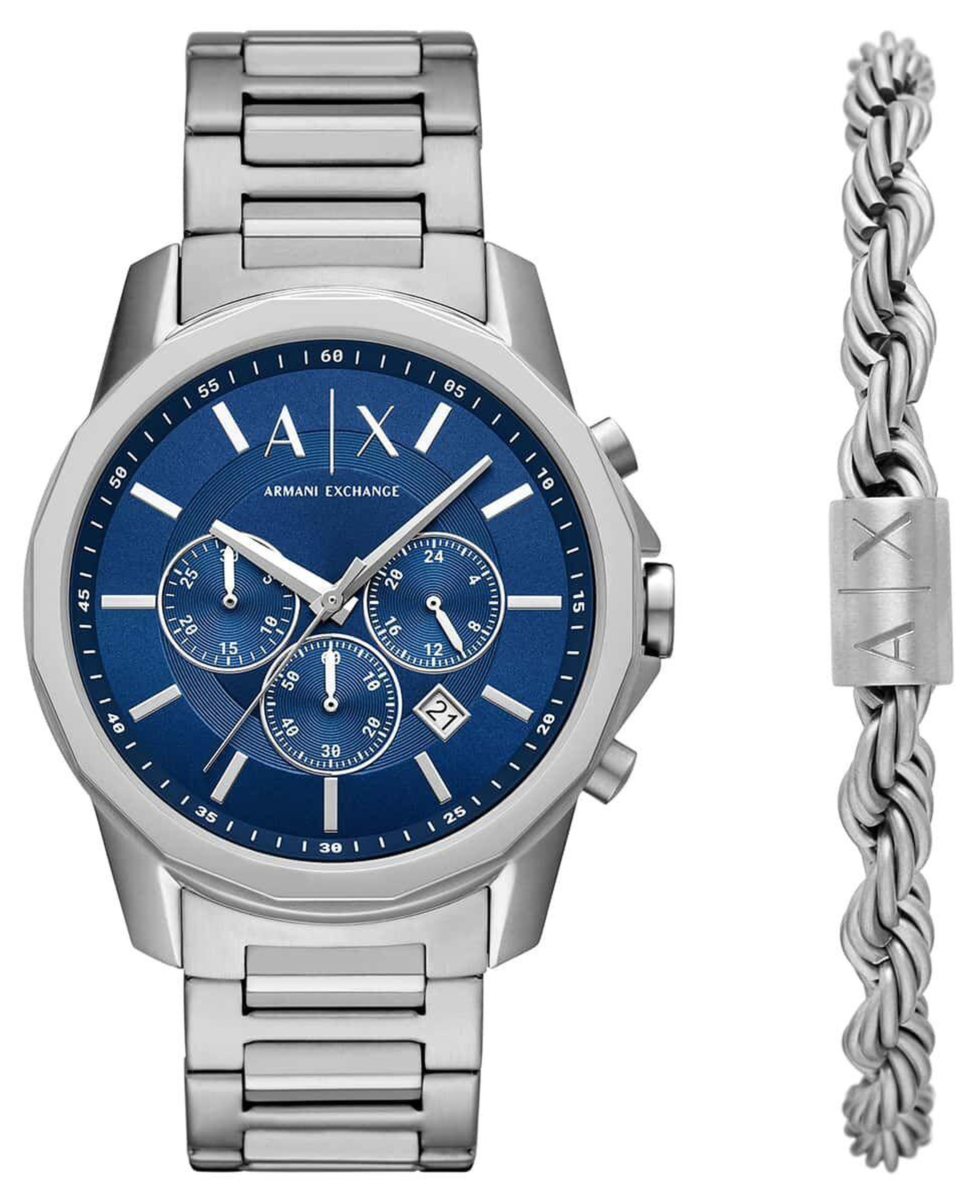 Armani Exchange AX7176SET Erkek Kol Saati ve Bileklik Seti