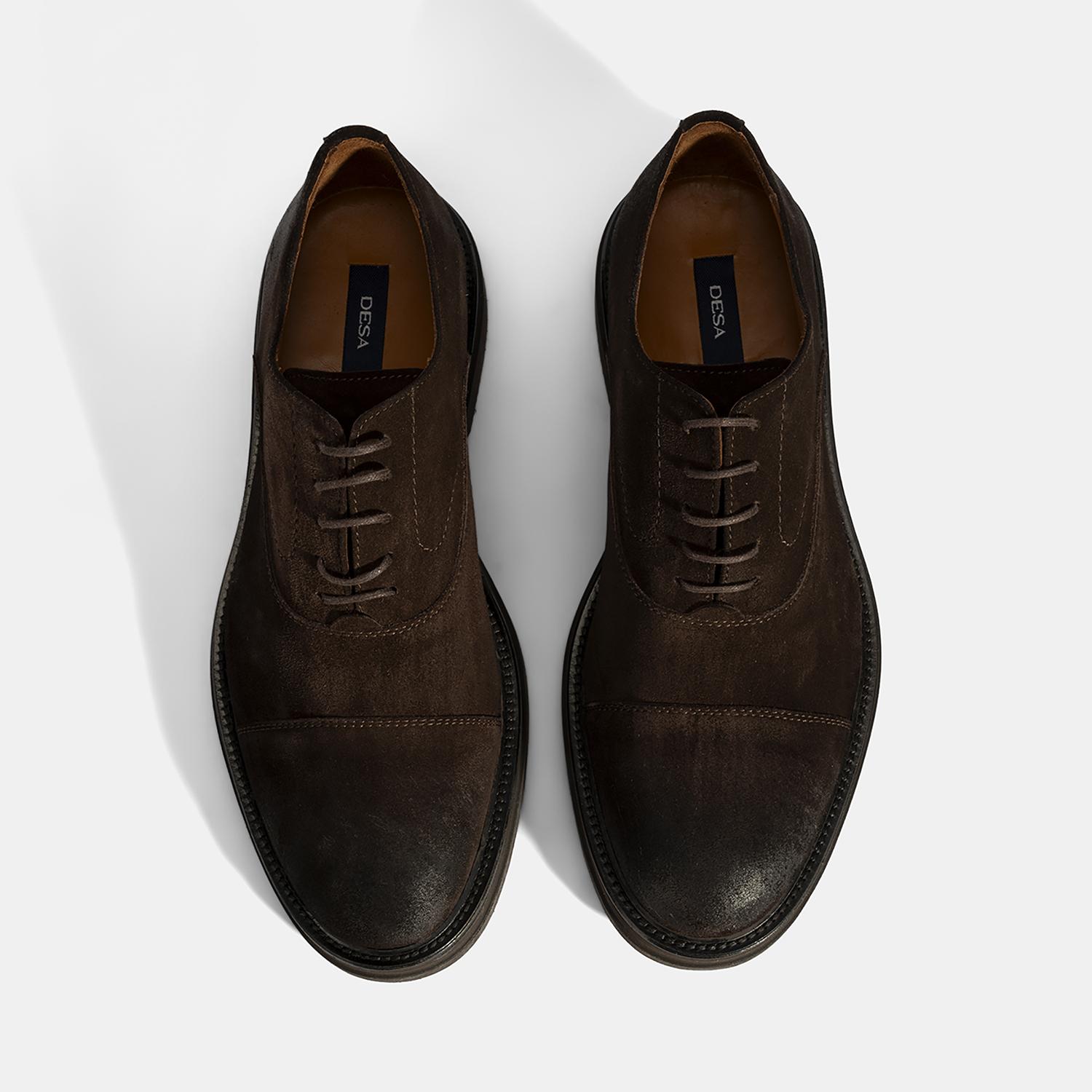 Erkek Kahve Bağcıklı Süet Günlük Ayakkabı