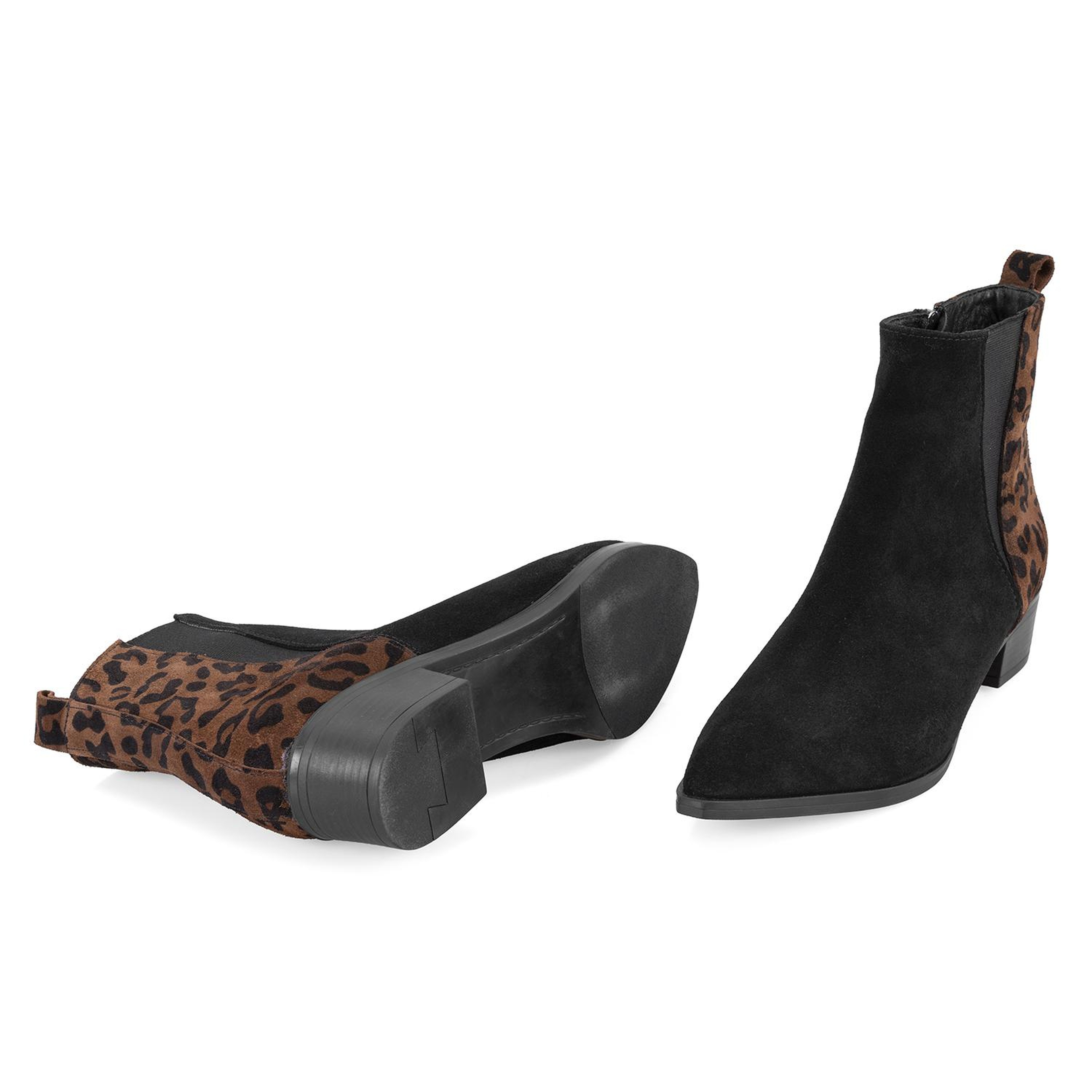 Mena Siyah Kadın Deri Bot