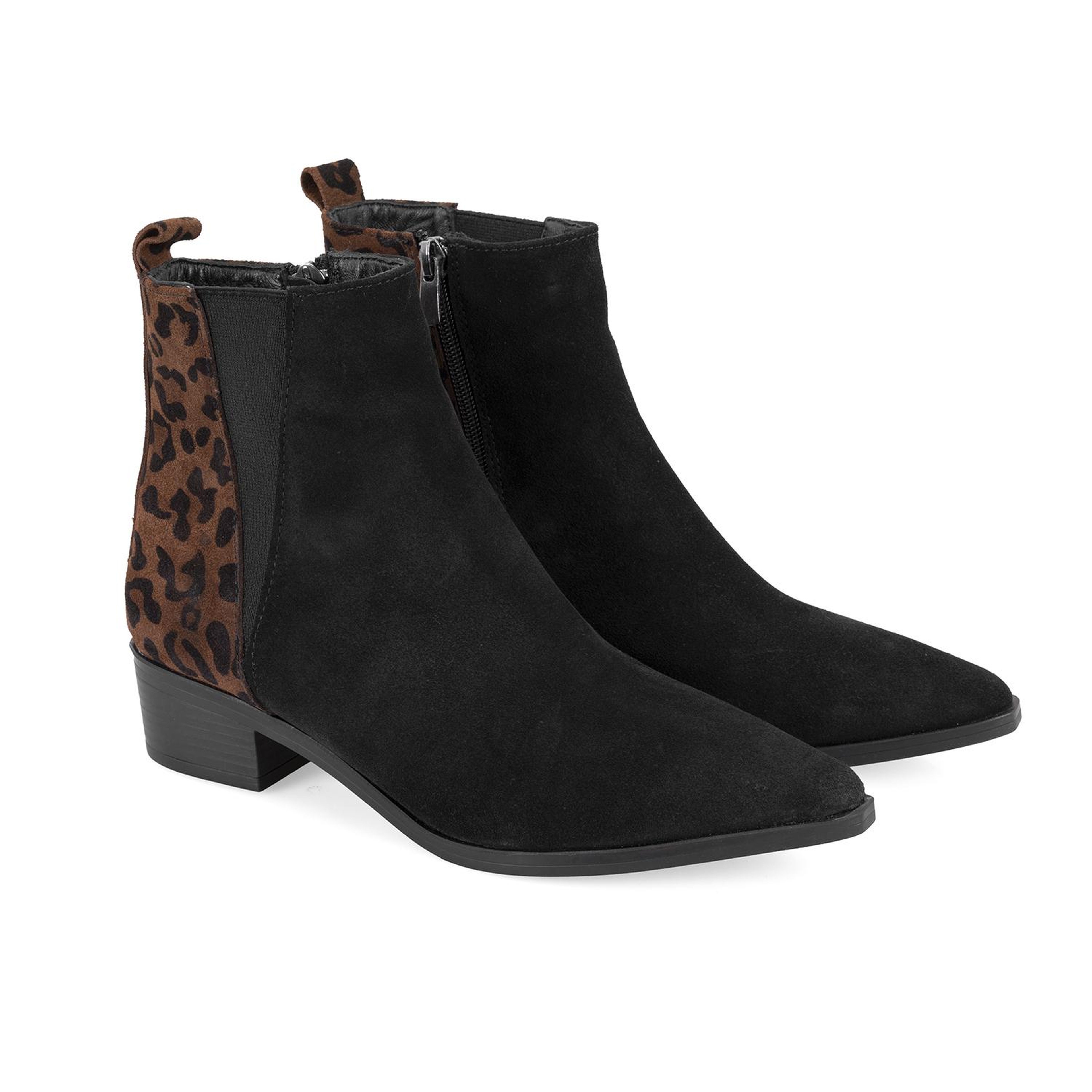 Mena Siyah Kadın Deri Bot