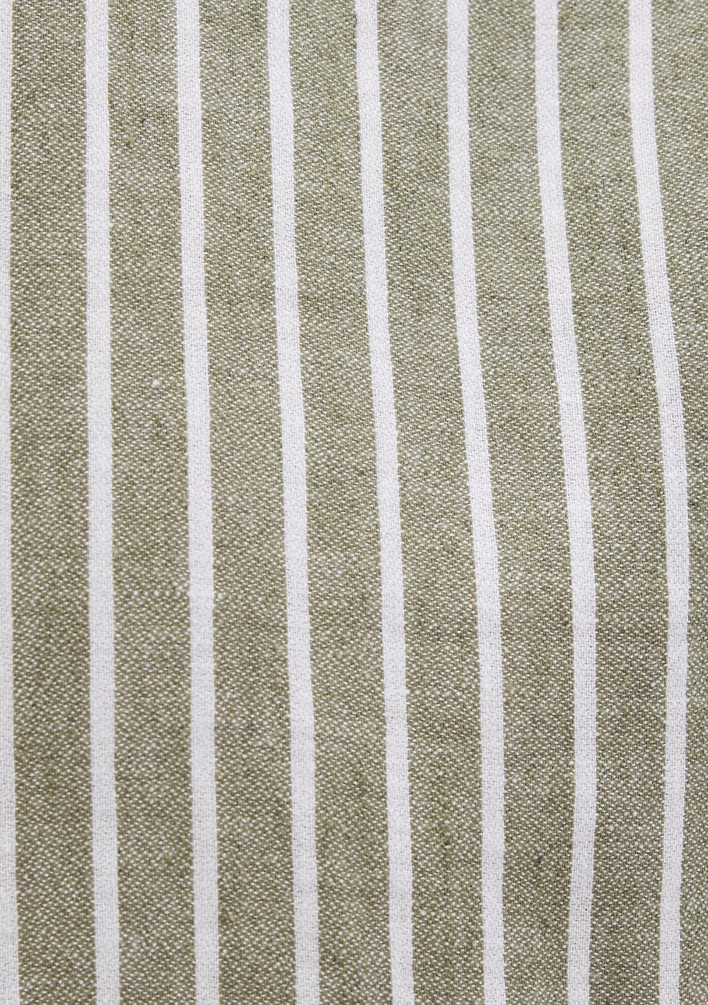 Mavi Çizgili Yeşil Gömlek Slim Fit / Dar Kesim 0211698-91114