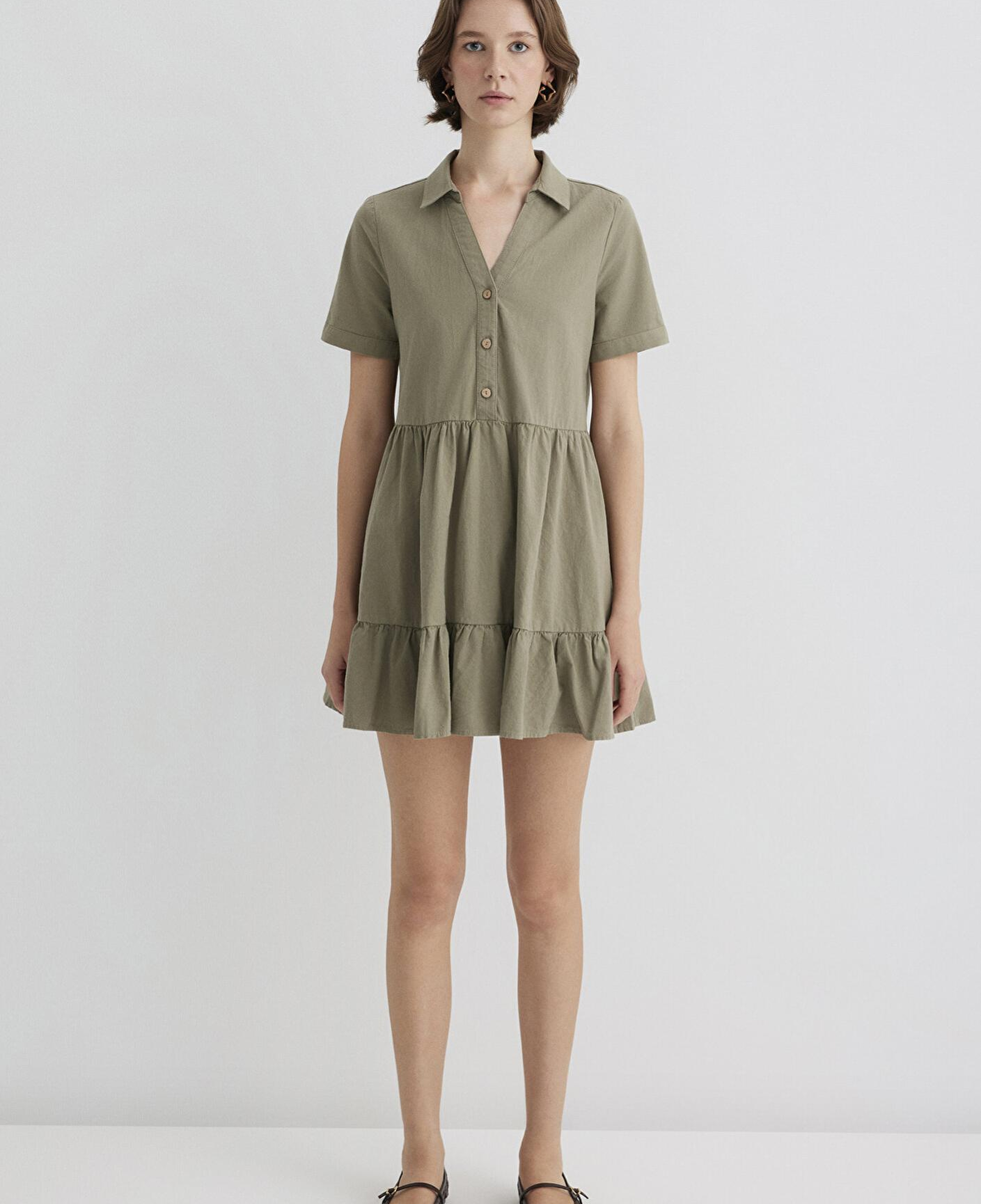 Mavi Yeşil Elbise 1310757-71818