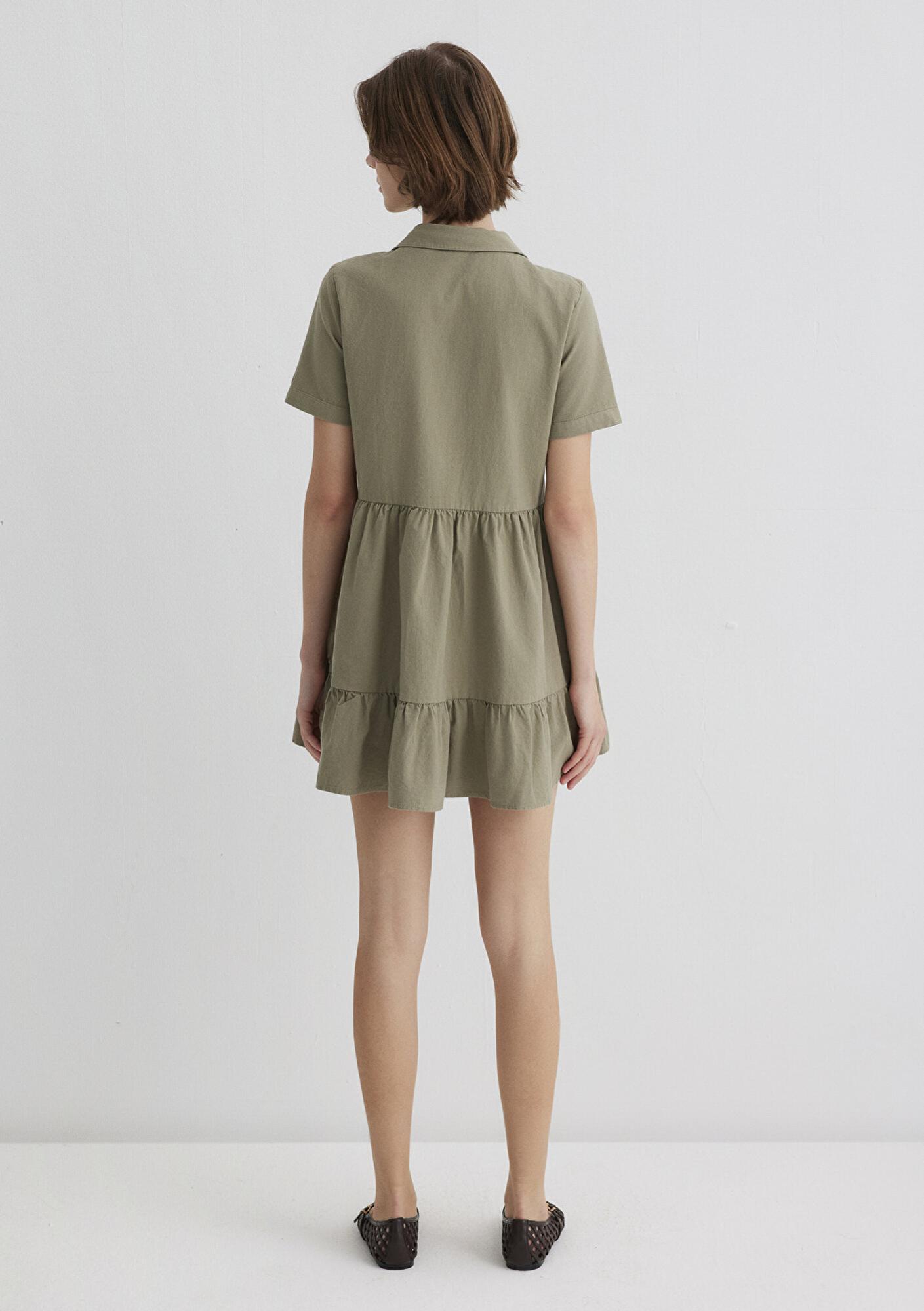 Mavi Yeşil Elbise 1310757-71818