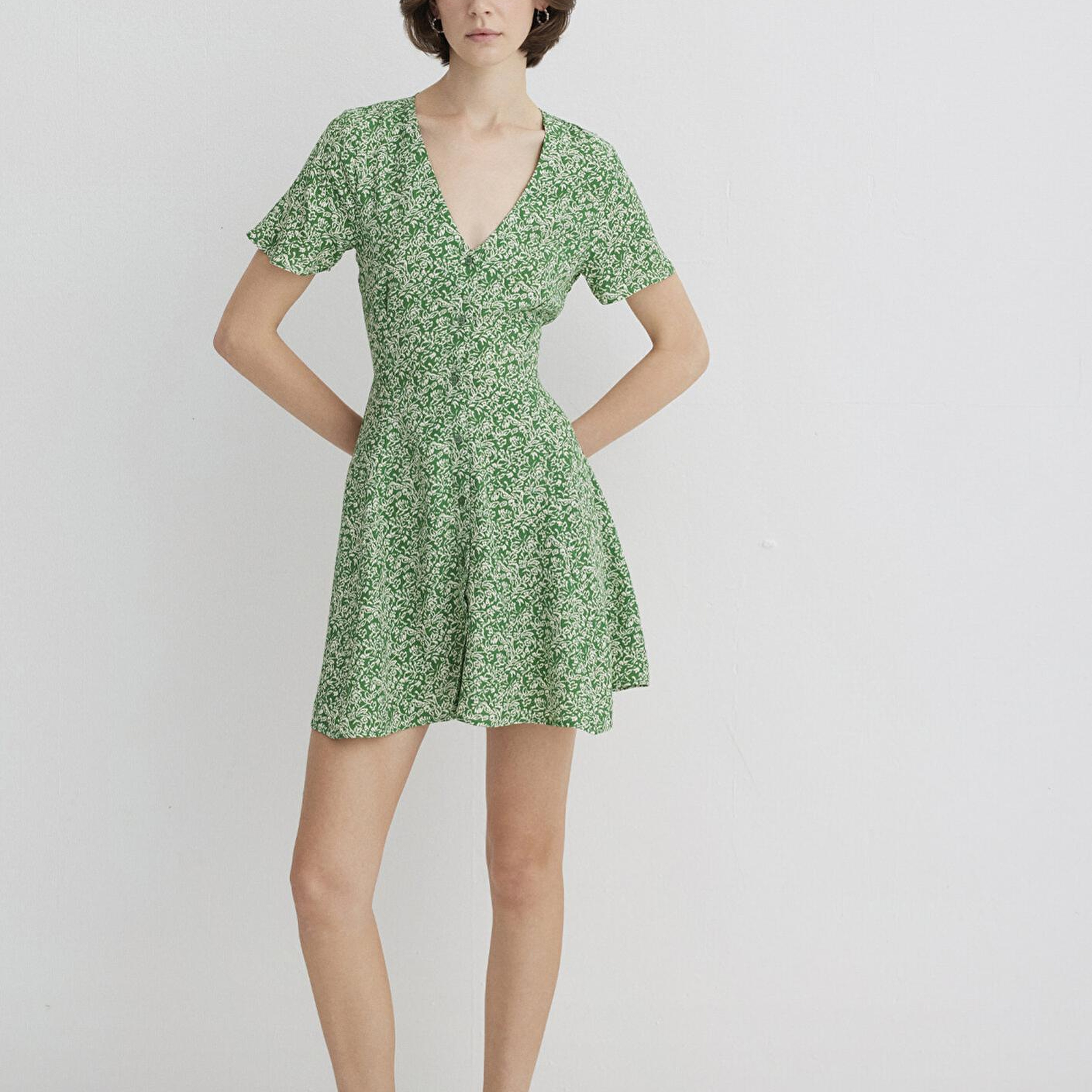 Mavi Yeşil Elbise 1310759-91068