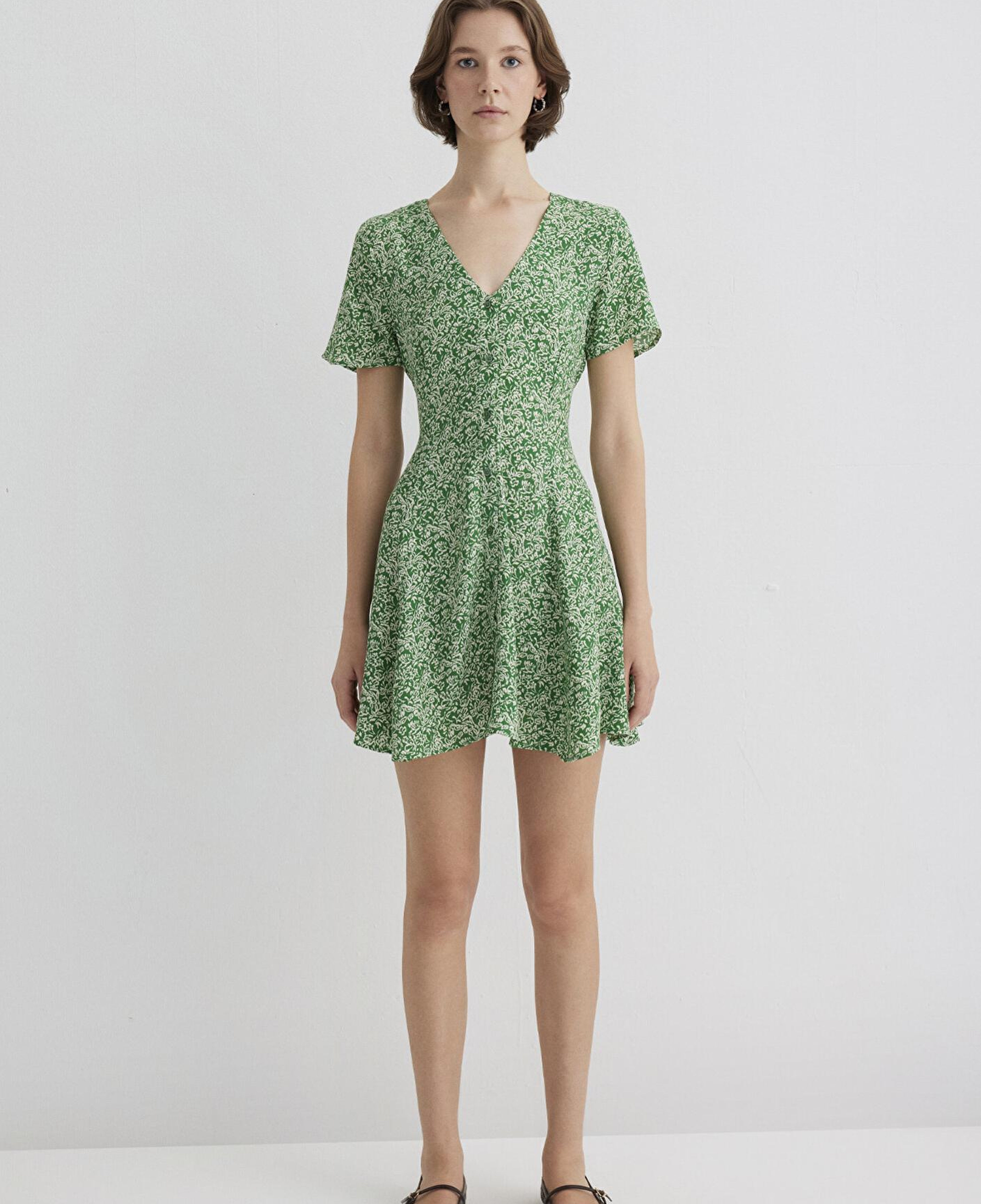 Mavi Yeşil Elbise 1310759-91068