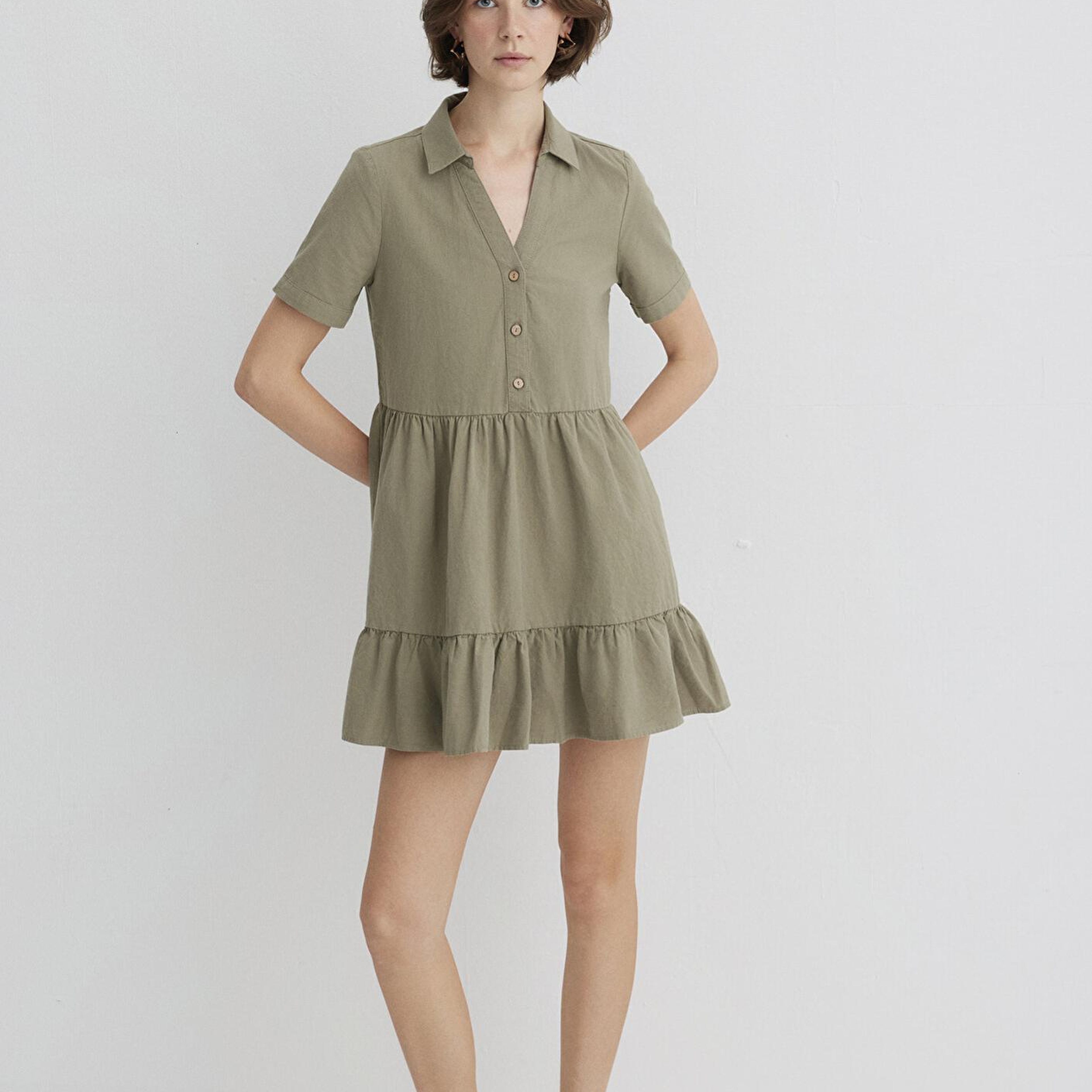 Mavi Yeşil Elbise 1310757-71818