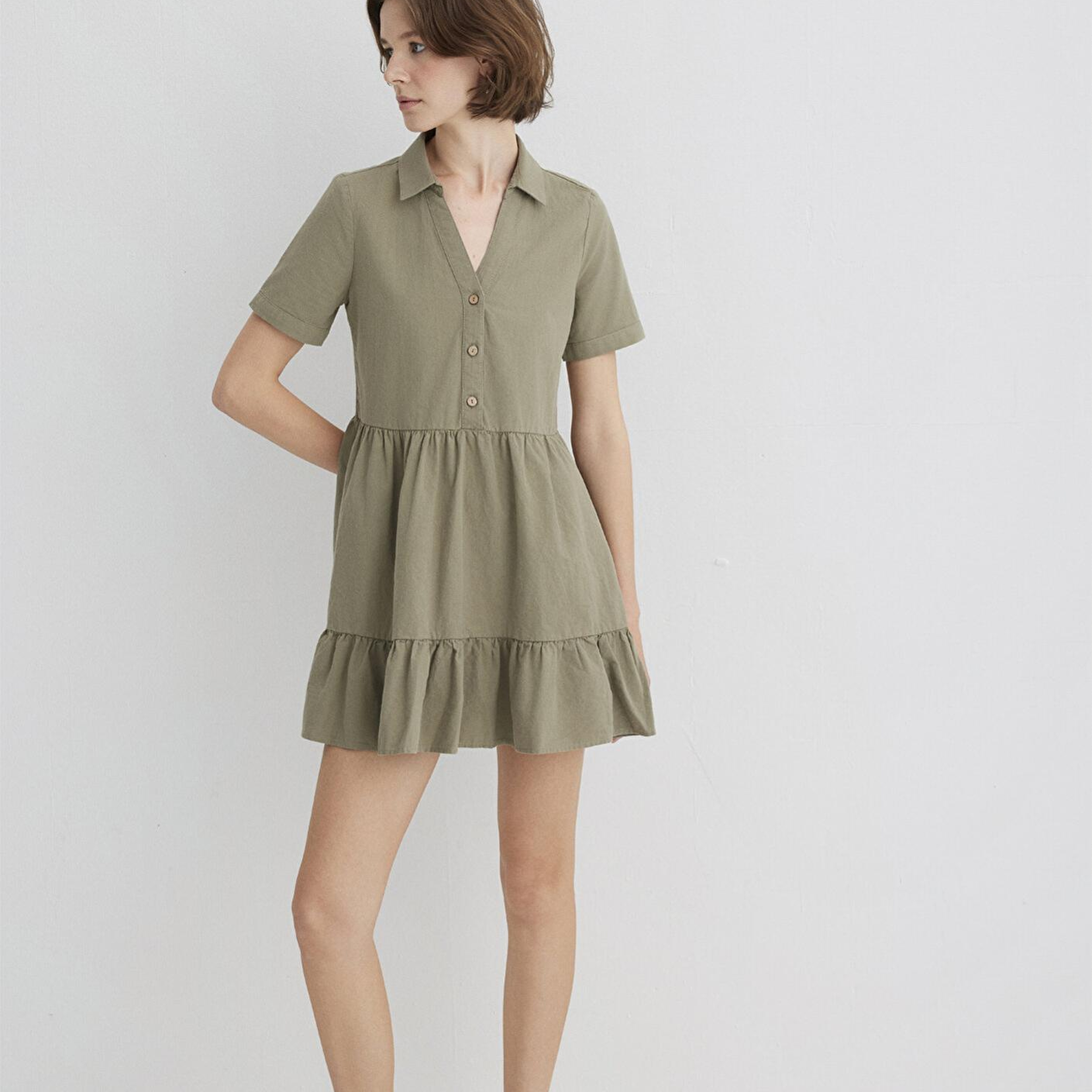 Mavi Yeşil Elbise 1310757-71818