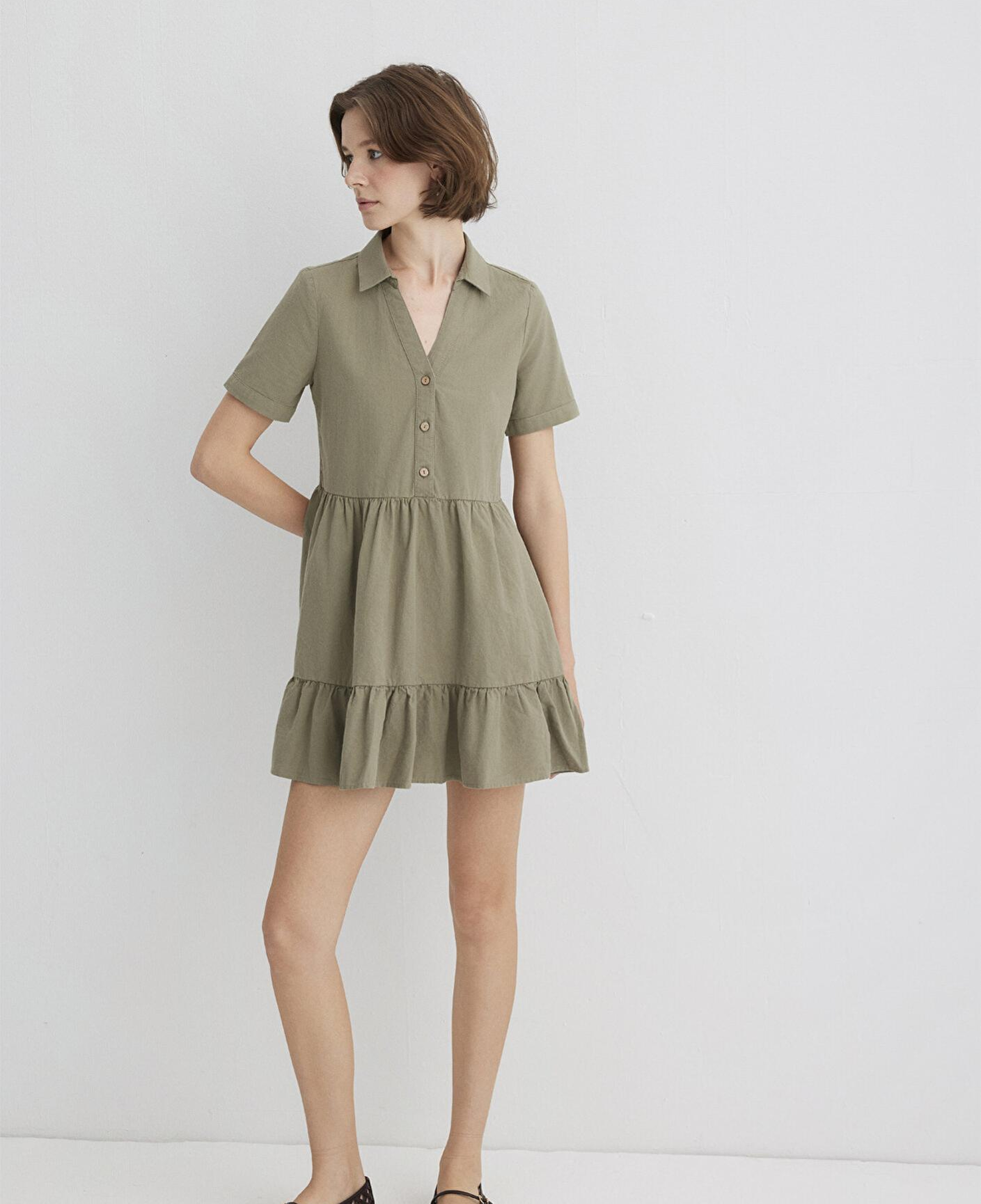 Mavi Yeşil Elbise 1310757-71818