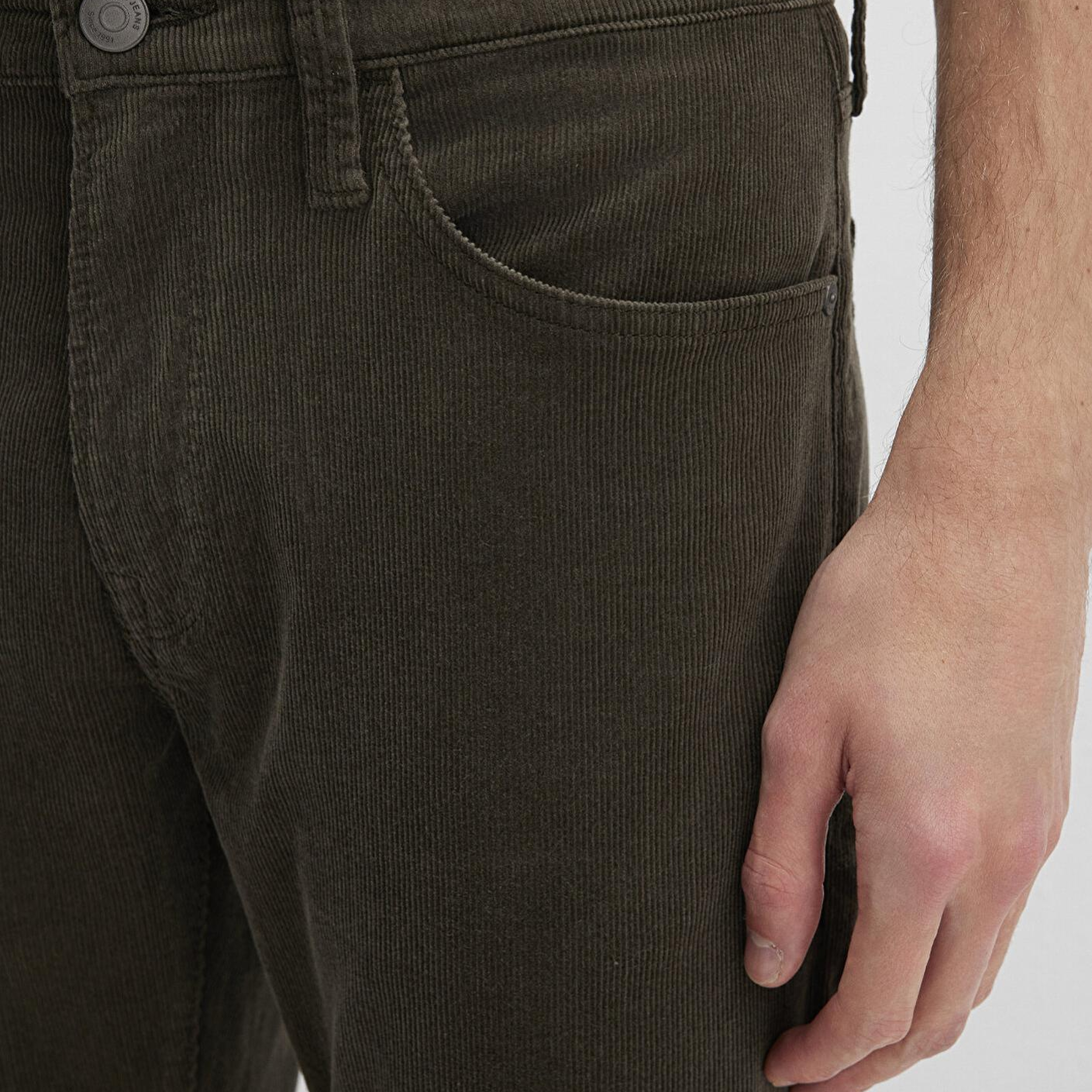 Mavi Marcus Koyu Yeşil Kadife Pantolon 0035191109