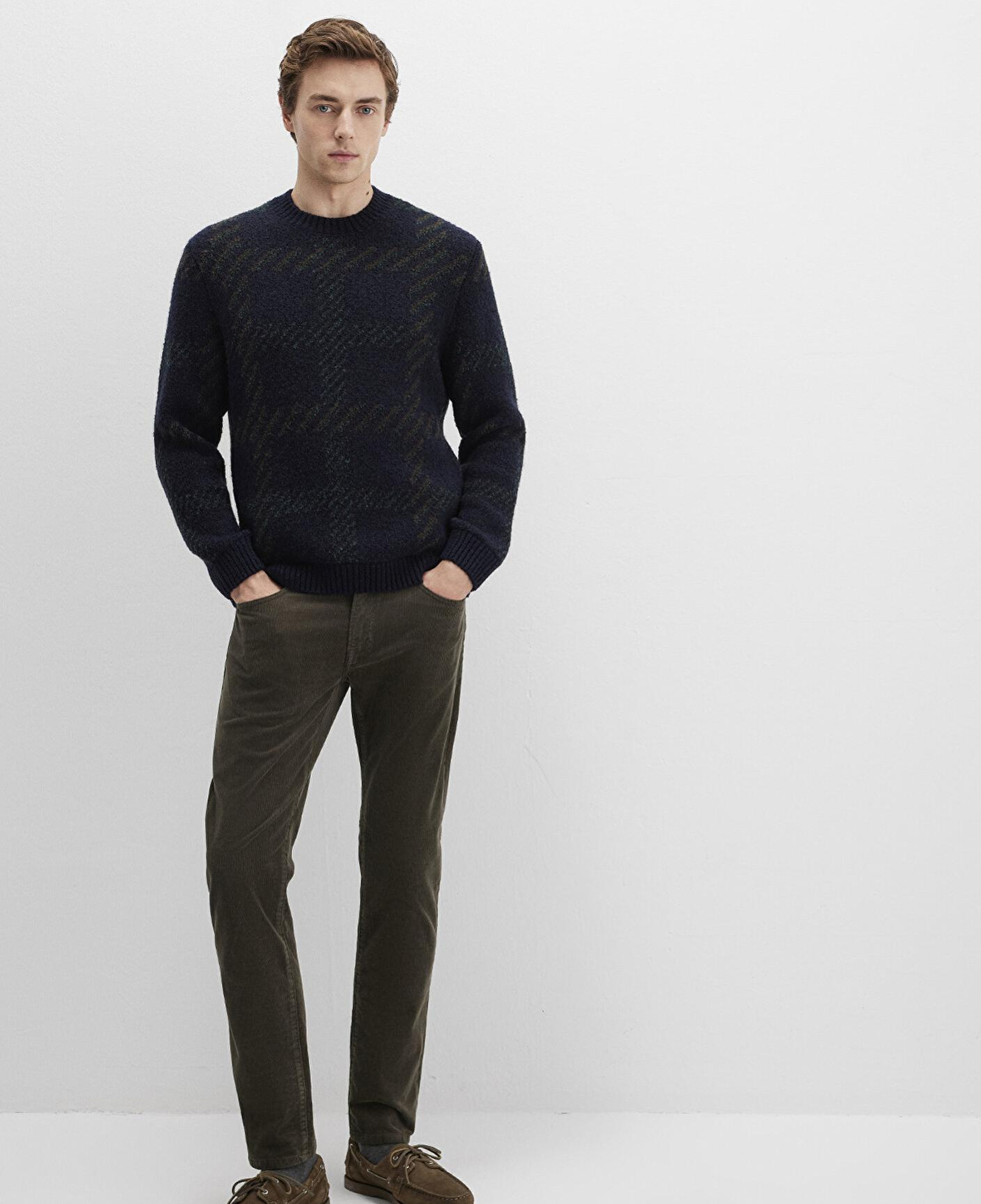 Mavi Marcus Koyu Yeşil Kadife Pantolon 0035191109