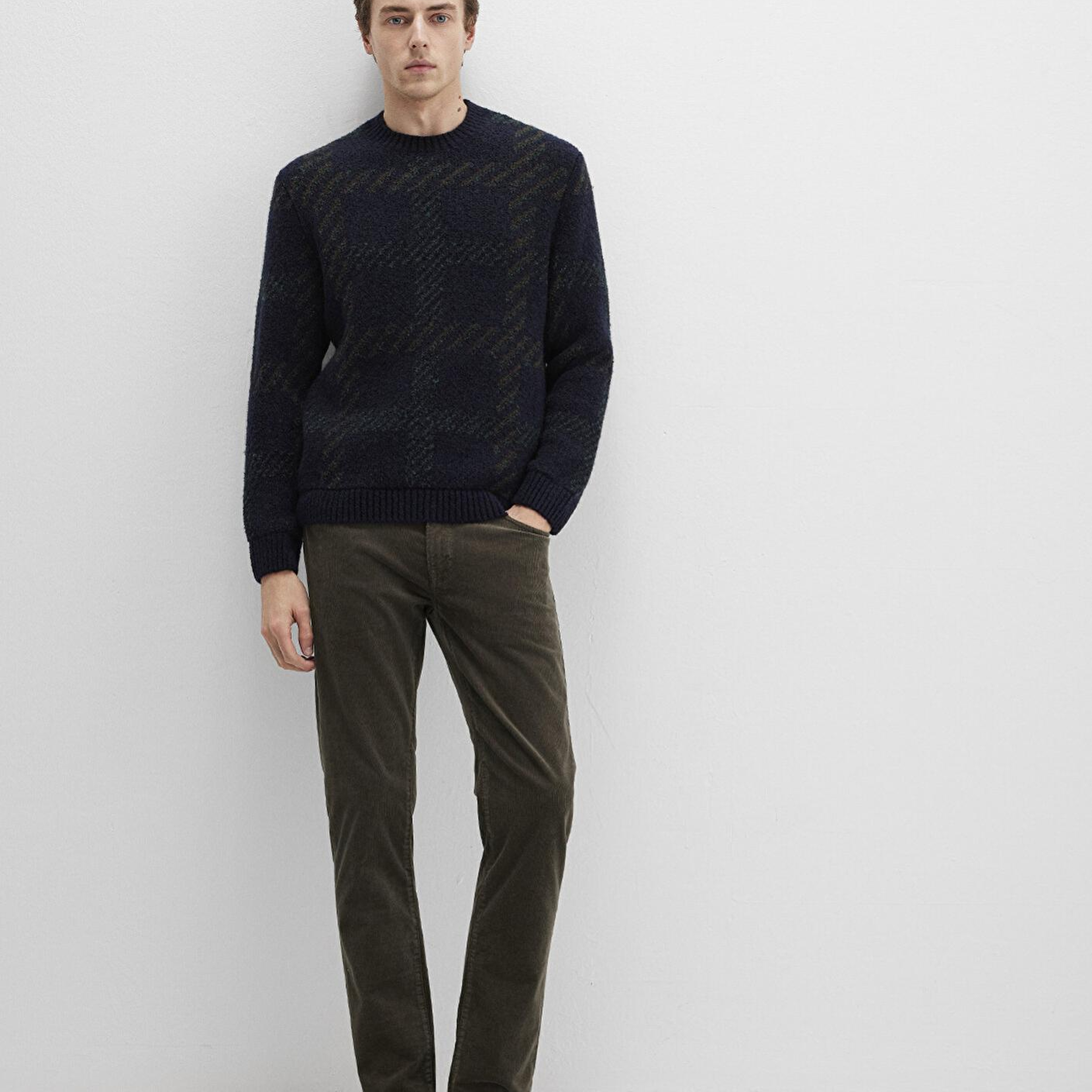 Mavi Marcus Koyu Yeşil Kadife Pantolon 0035191109