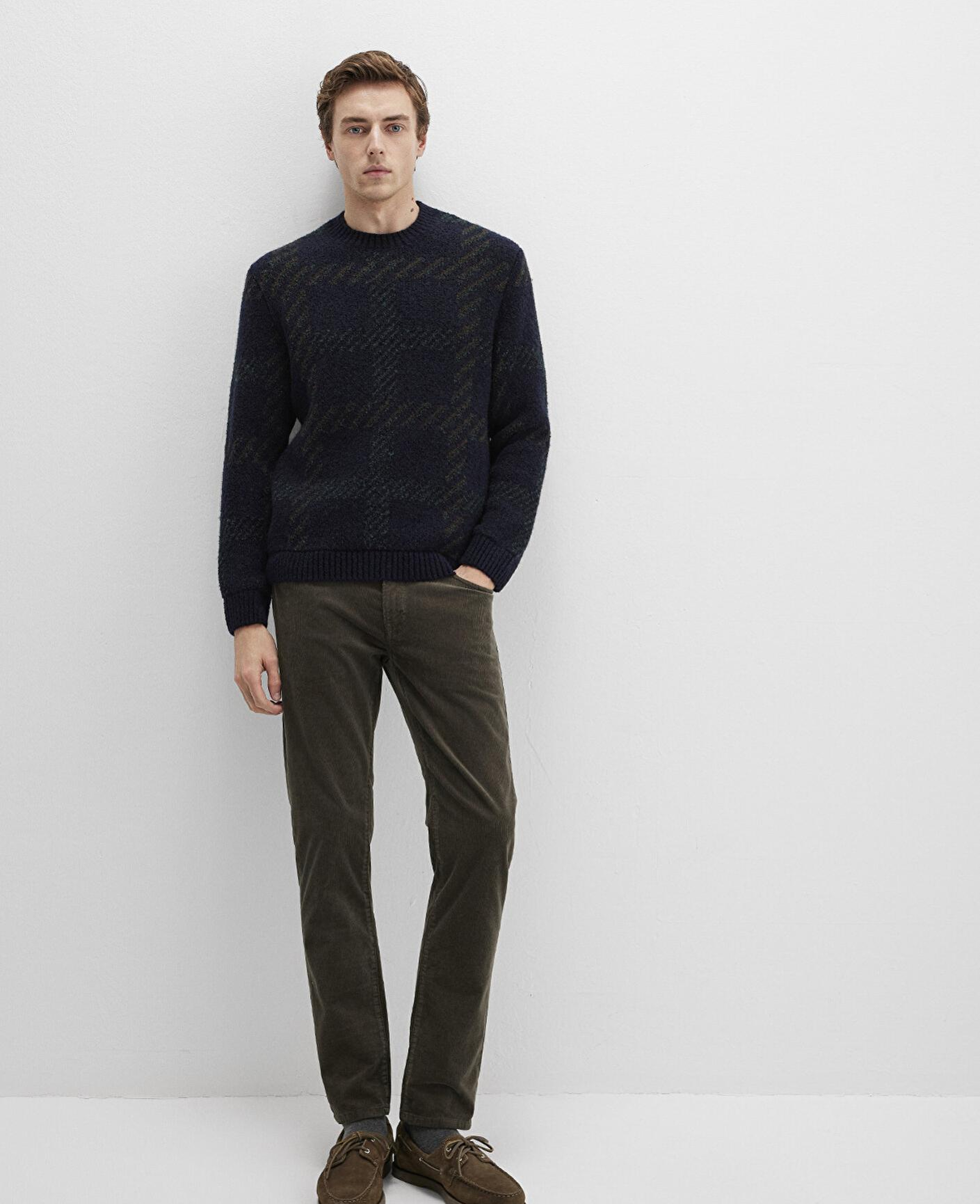 Mavi Marcus Koyu Yeşil Kadife Pantolon 0035191109