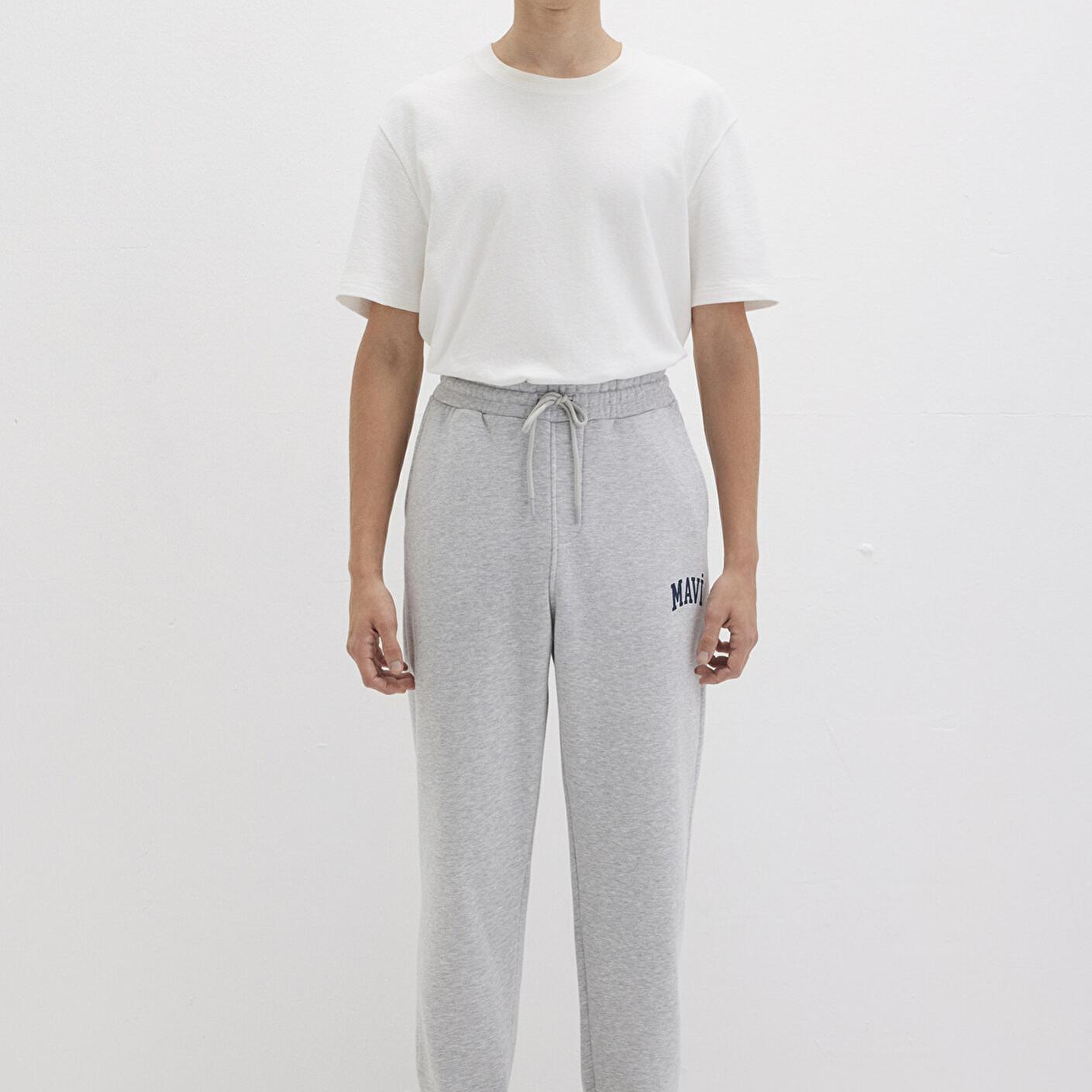 Mavi Mavi Logo Baskılı Gri Eşofman Altı 0010207-80018