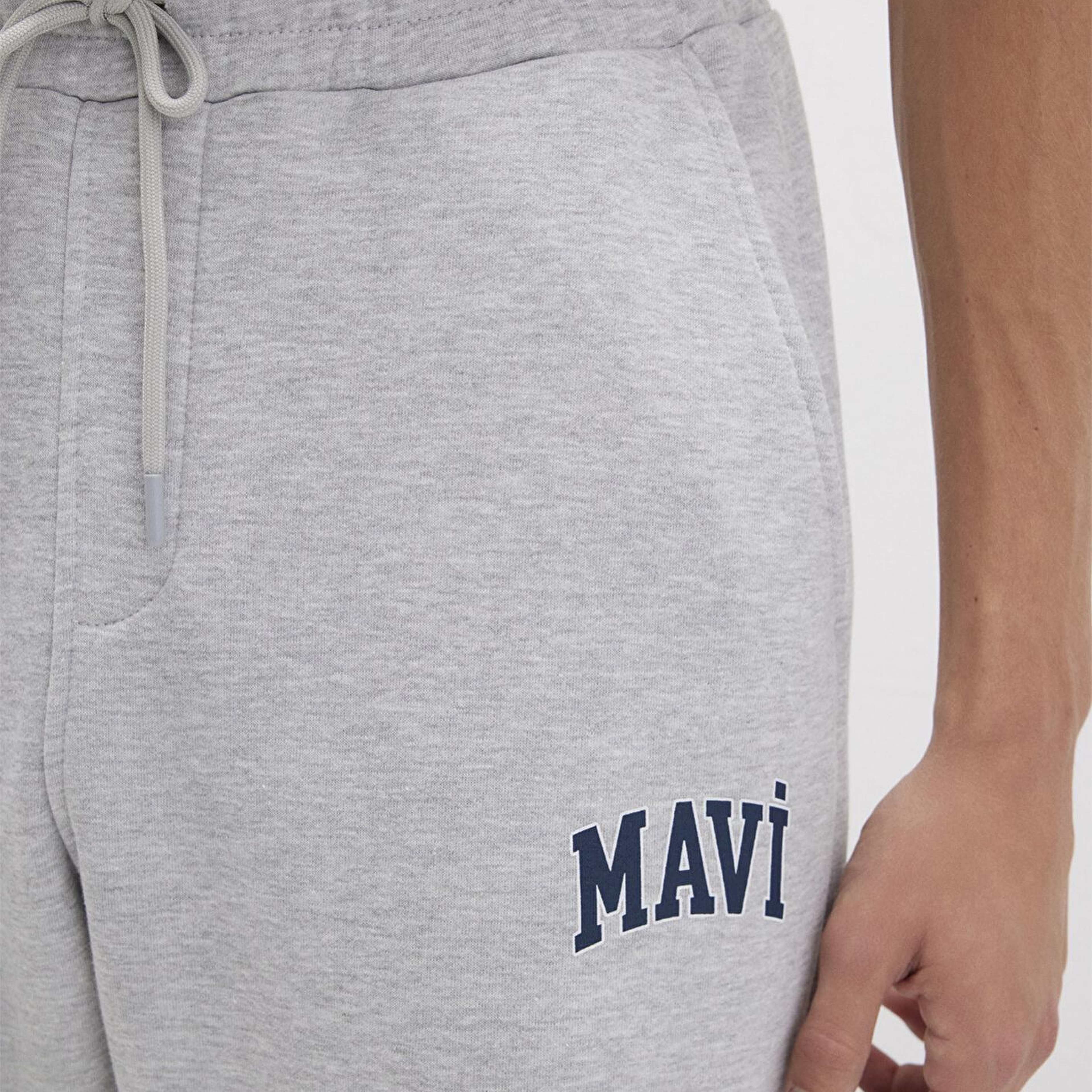 Mavi Mavi Logo Baskılı Gri Eşofman Altı 0010207-80018