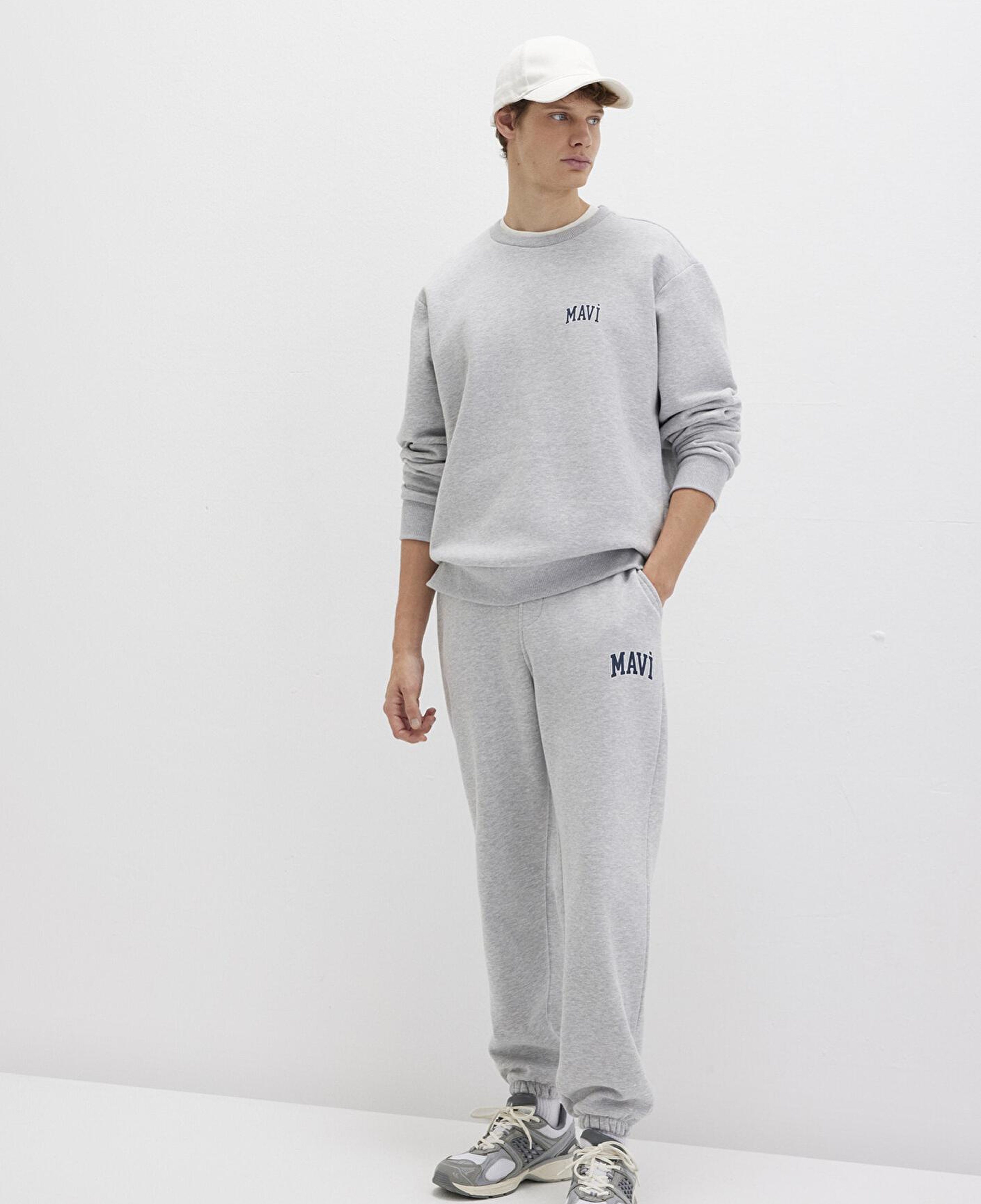 Mavi Mavi Logo Baskılı Gri Eşofman Altı 0010207-80018