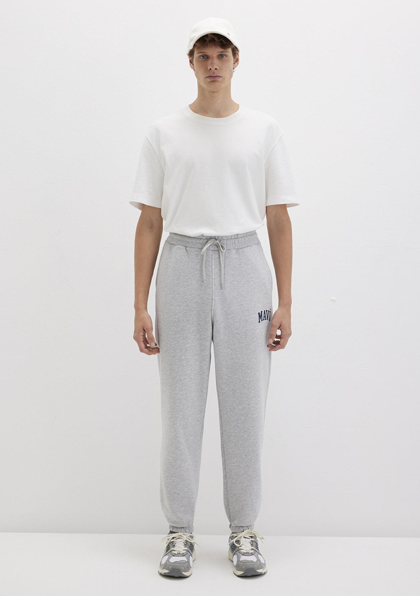 Mavi Mavi Logo Baskılı Gri Eşofman Altı 0010207-80018