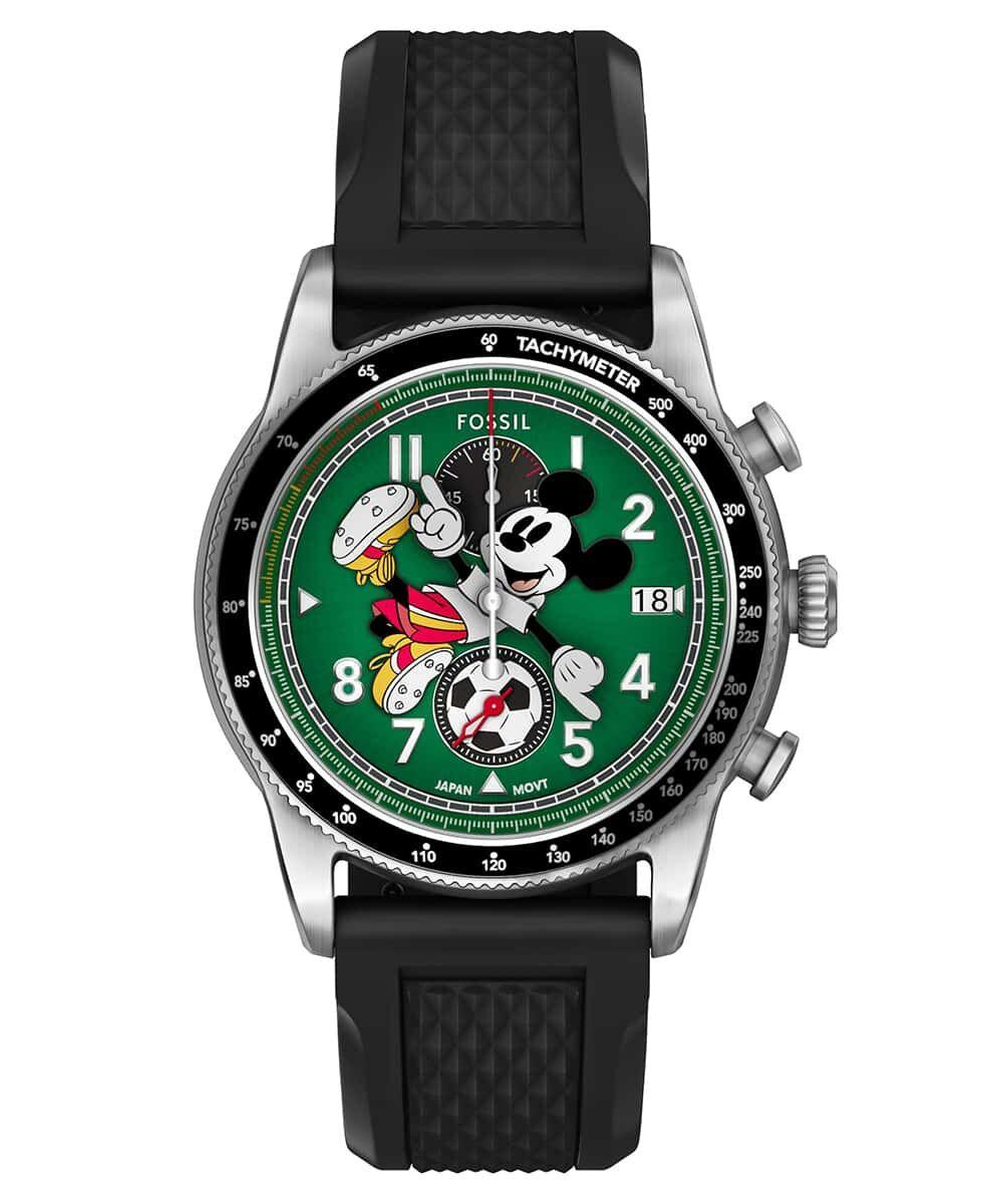 Fossil FLE1203 Disney x Fossil Limited-Edition Mickey Mouse Soccer Erkek Kol Saati
