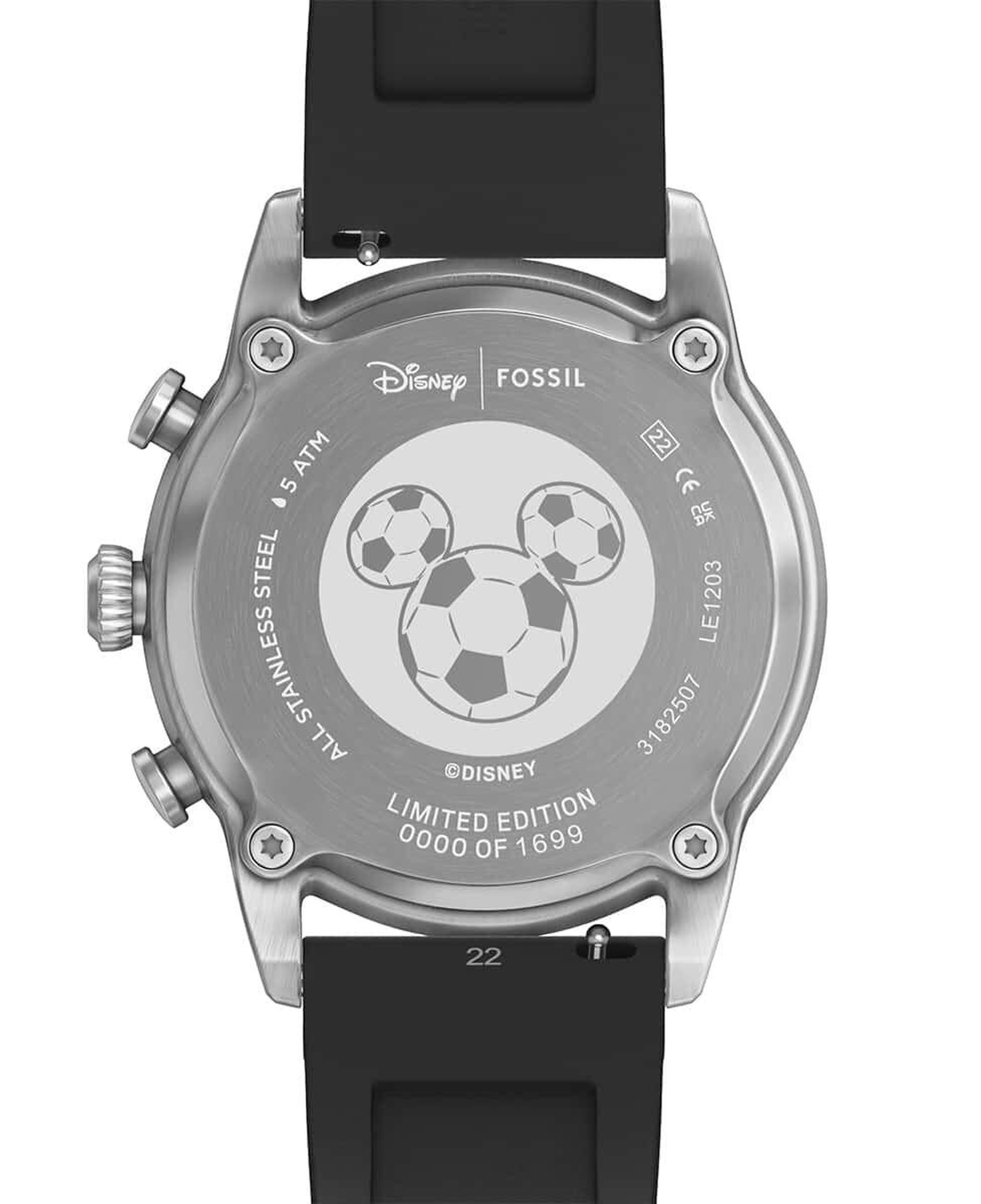 Fossil FLE1203 Disney x Fossil Limited-Edition Mickey Mouse Soccer Erkek Kol Saati