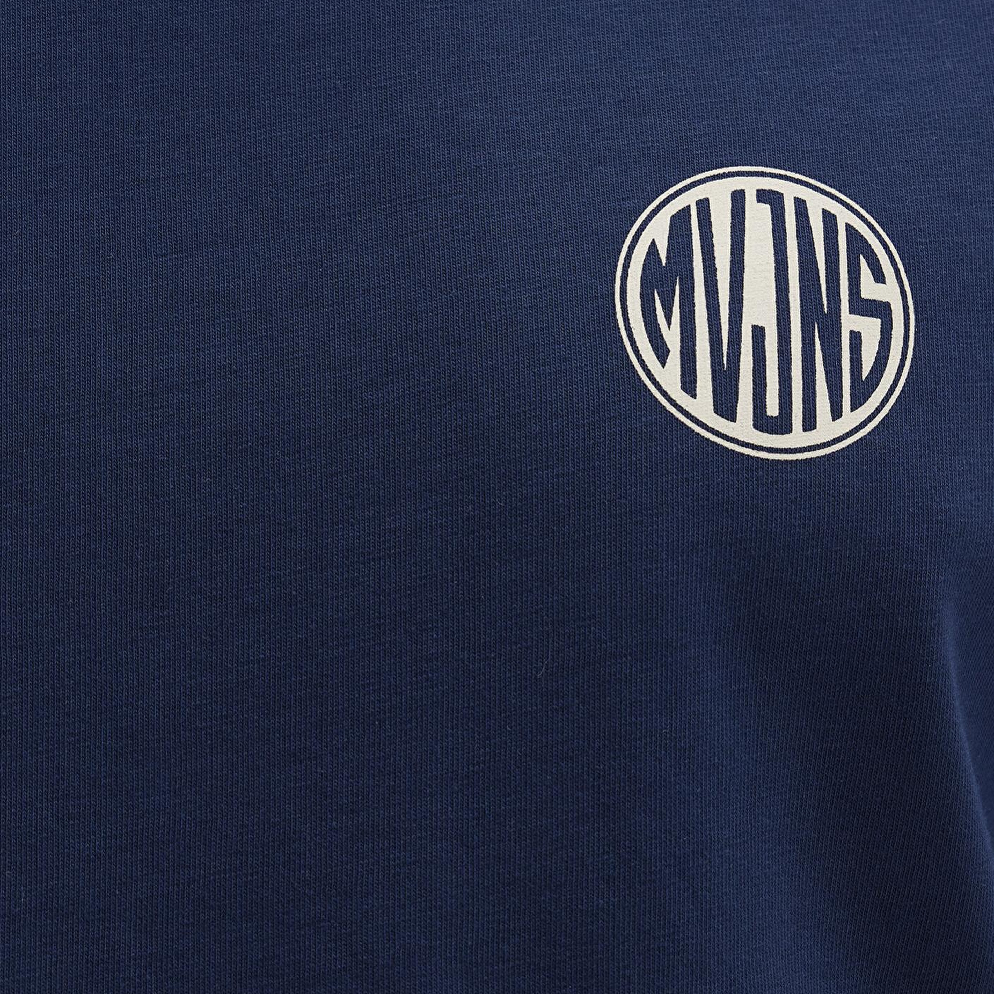 Mavi Mavi Logo Baskılı Lacivert Tişört Loose Fit / Bol Rahat Kesim 0613014-70497