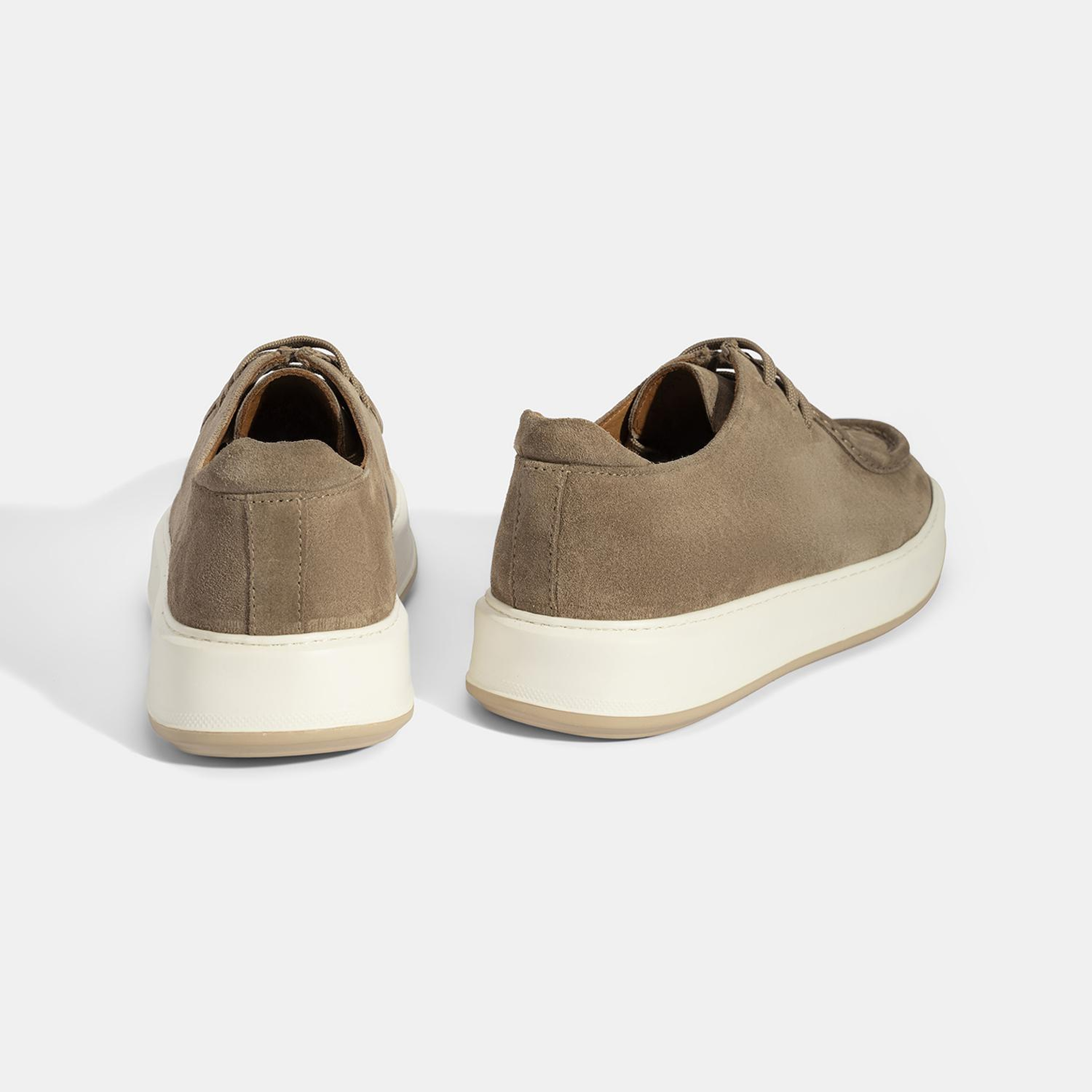 Erkek Vizon Bağcıklı Süet Deri Günlük Ayakkabı