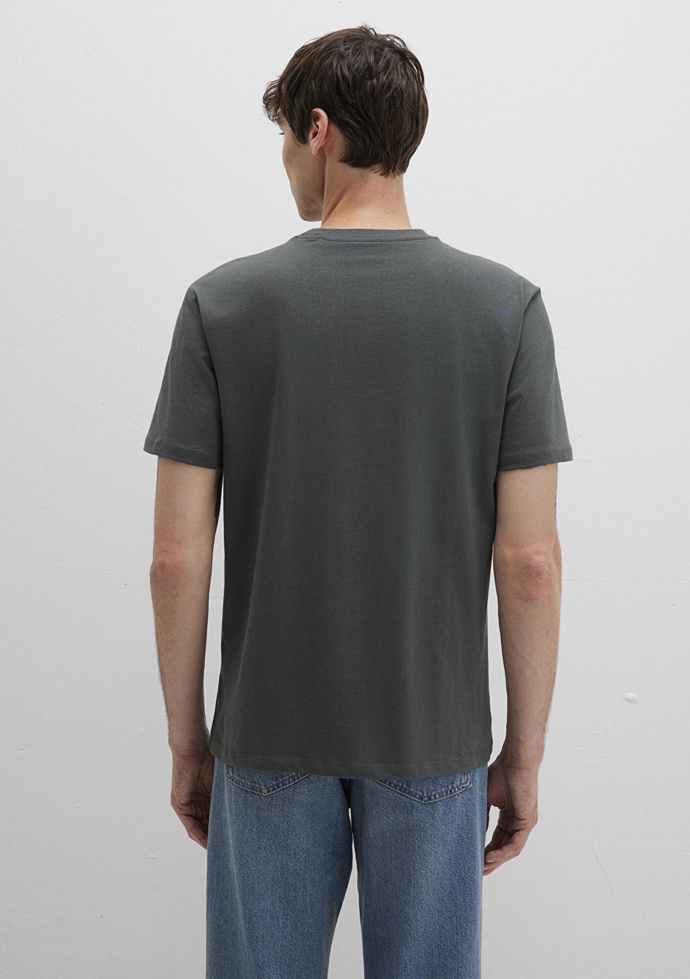 Mavi Mavi Logo Baskılı Yeşil Tişört Loose Fit / Bol Rahat Kesim 0613014-71598