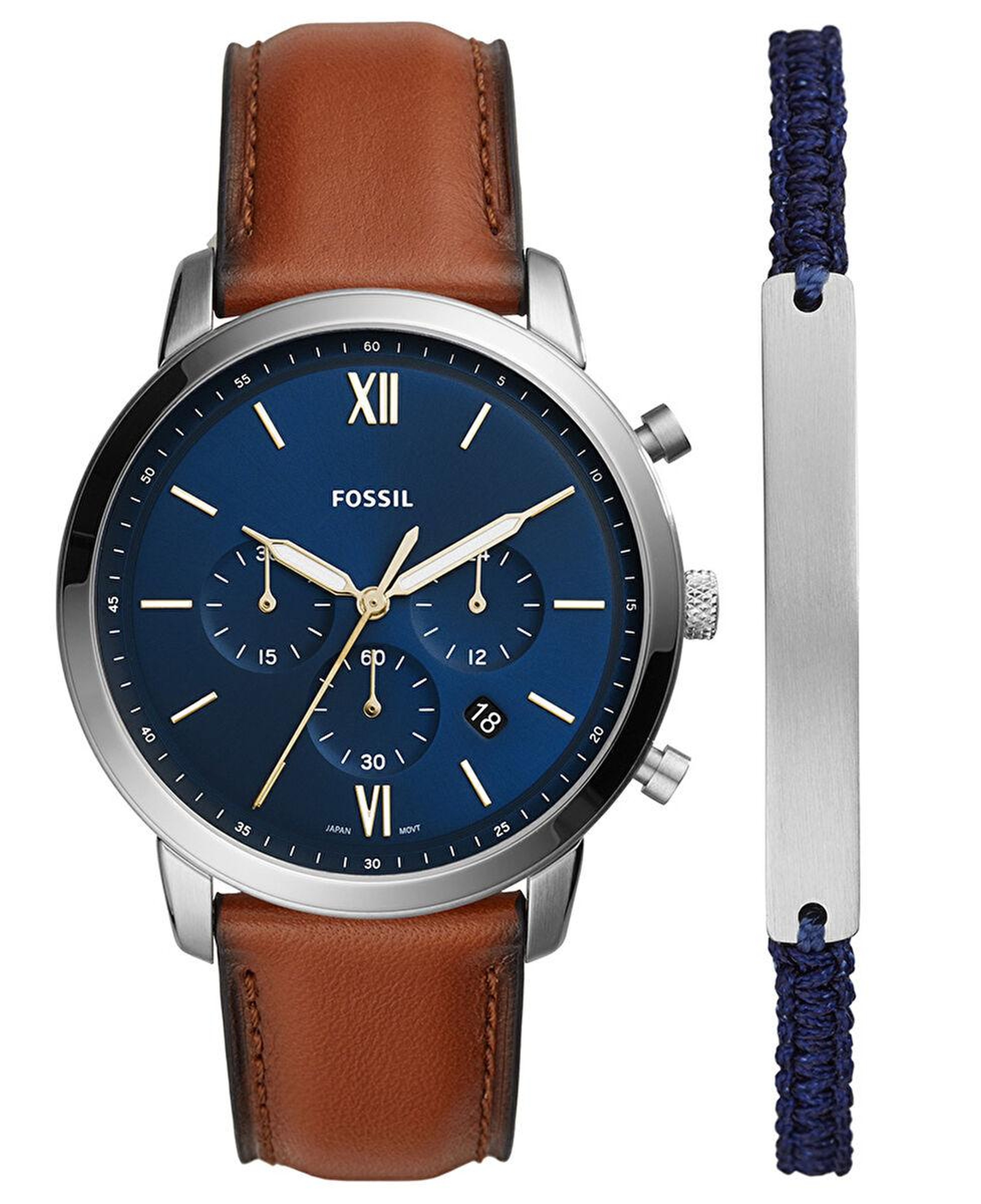 Fossil FFS5708SET Erkek Set Kol Saati ve Bileklik