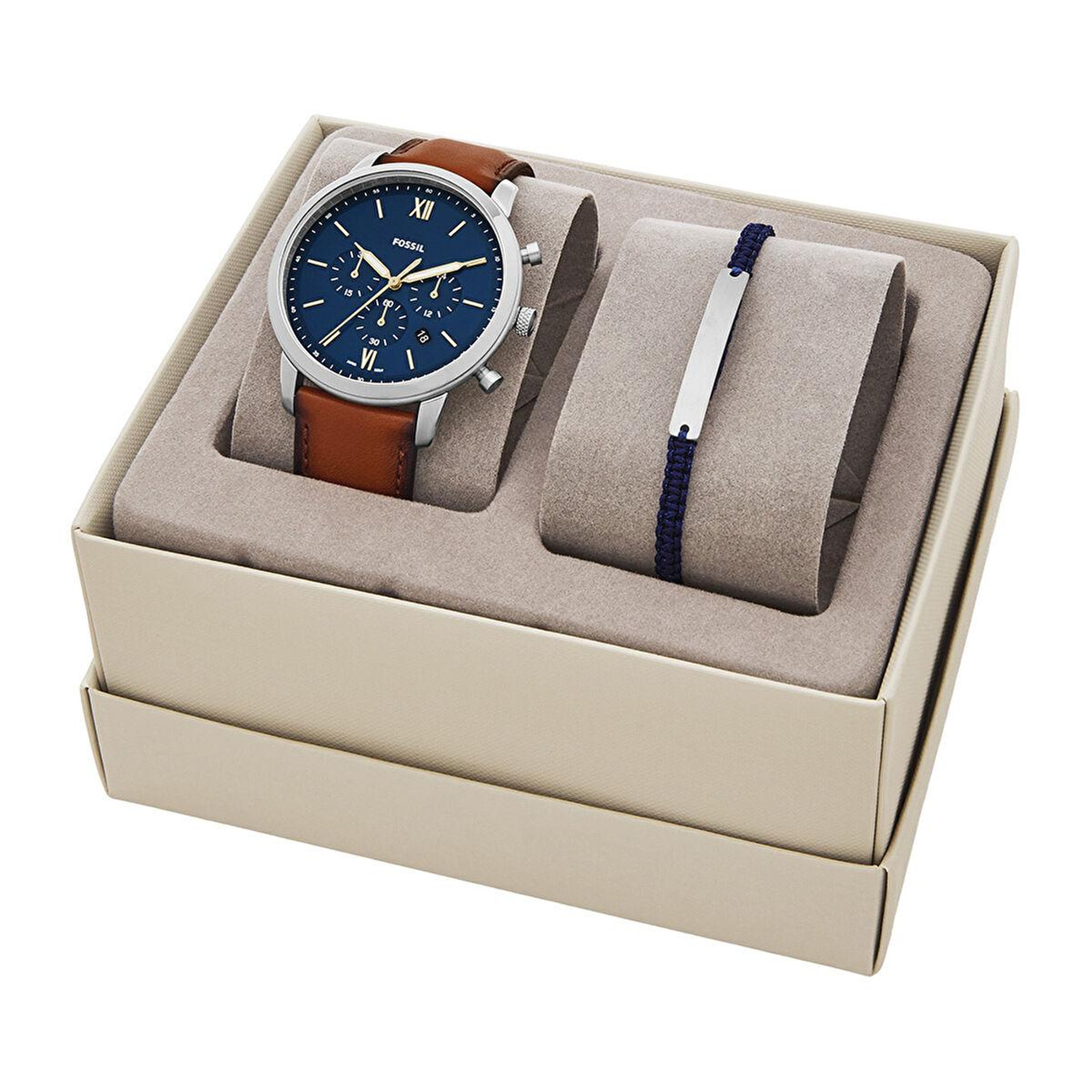 Fossil FFS5708SET Erkek Set Kol Saati ve Bileklik
