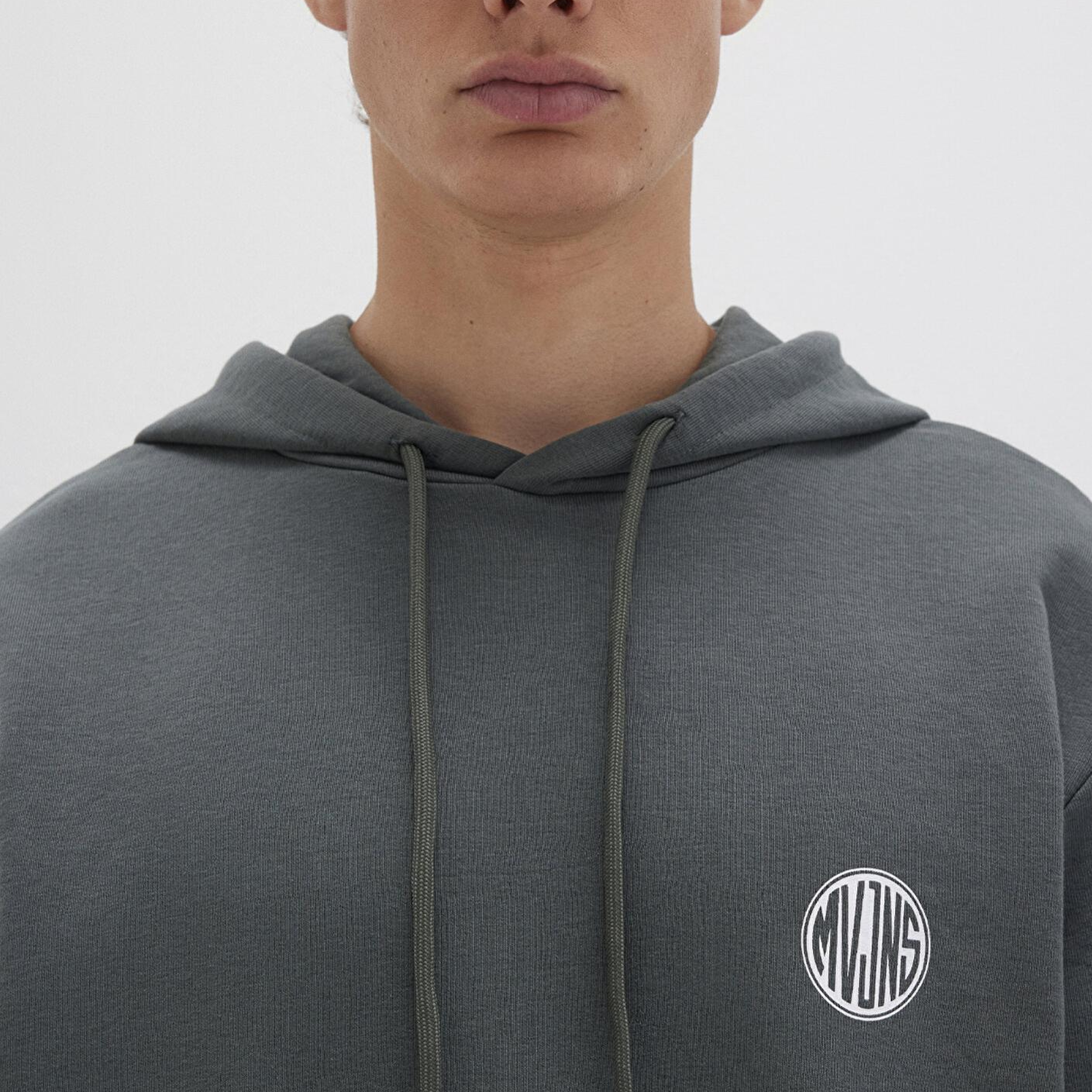 Mavi MVJNS Logo Baskılı Kapüşonlu Yeşil Sweatshirt 0611786-71598