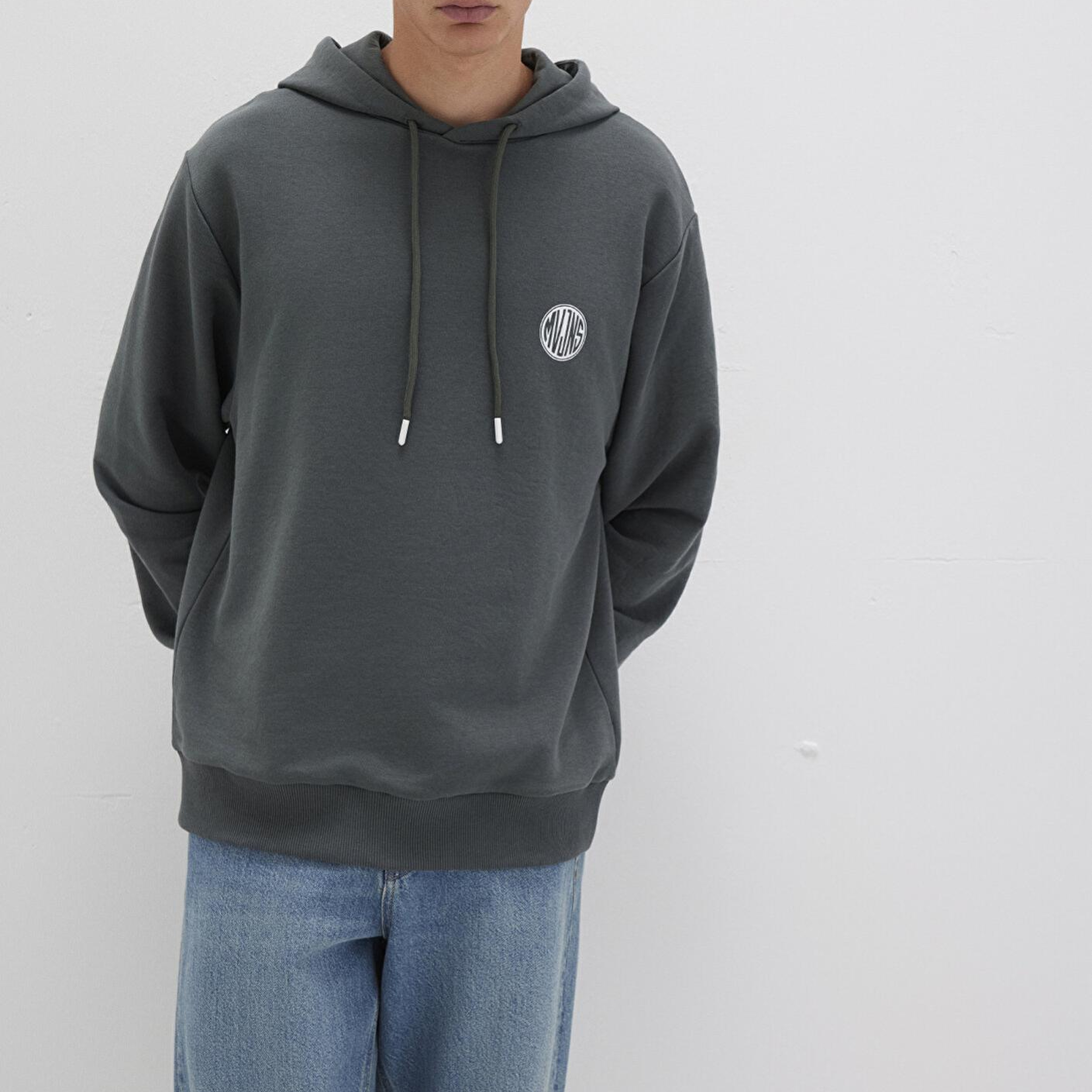 Mavi MVJNS Logo Baskılı Kapüşonlu Yeşil Sweatshirt 0611786-71598