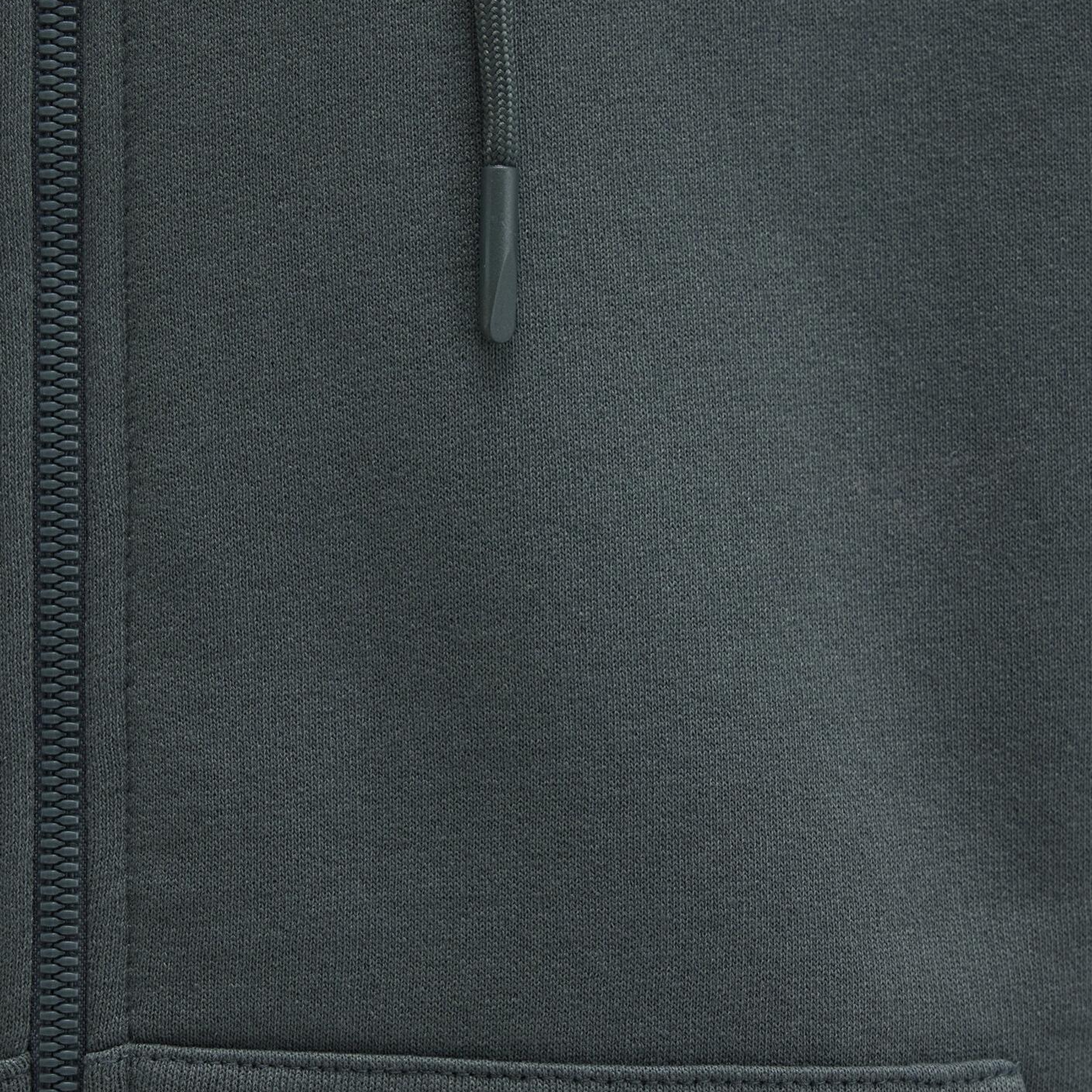 Mavi Mühür Logo Nakışlı Kapüşonlu Fermuarlı Yeşil Sweatshirt 066979-71598