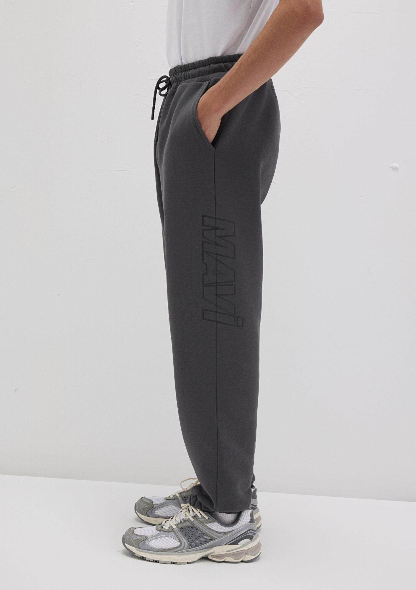 Mavi Mavi Logo Baskılı Antrasit Eşofman Altı 0010208-80106