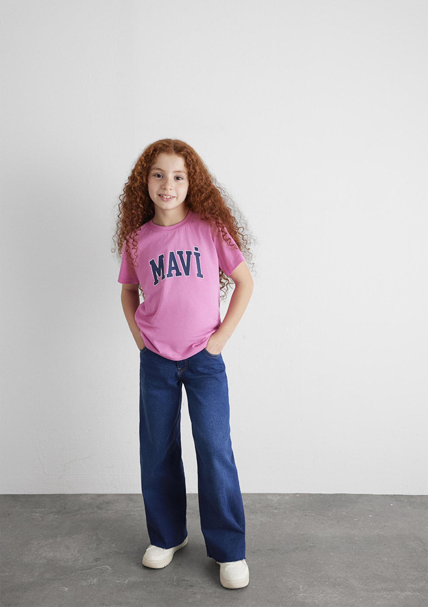 Mavi Mavi Logo Baskılı Pembe Tişört Regular Fit / Normal Kesim 7610109-71033