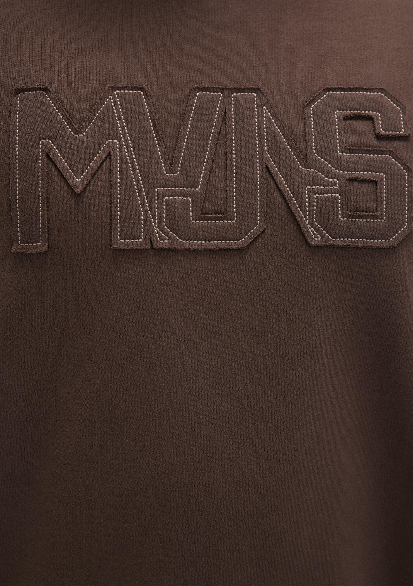 Mavi MVJNS Baskılı Kapüşonlu Kahverengi Sweatshirt 0S10346-88067