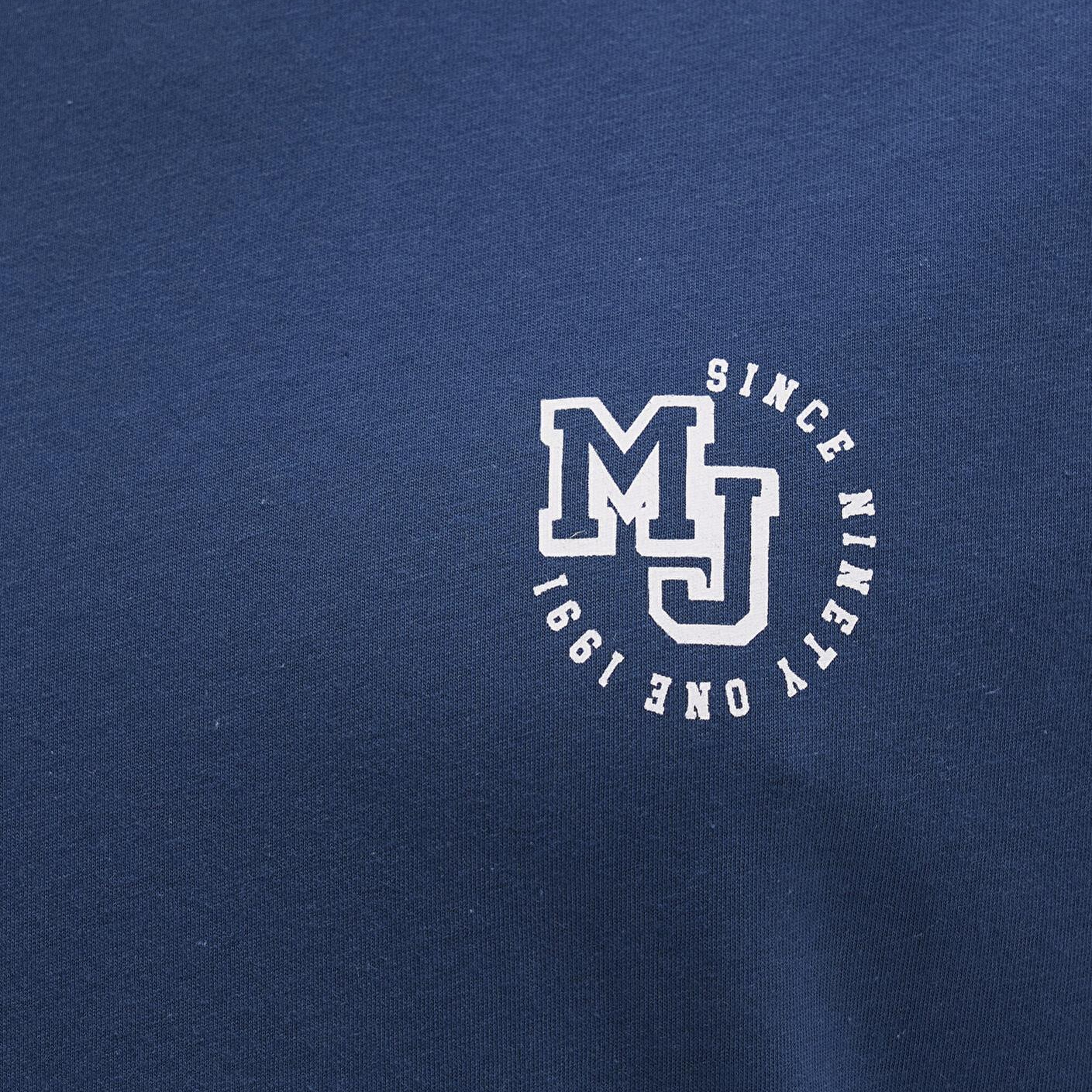 Mavi MJ Logo Baskılı Mavi Tişört Loose Fit / Bol Rahat Kesim 0612839-89287