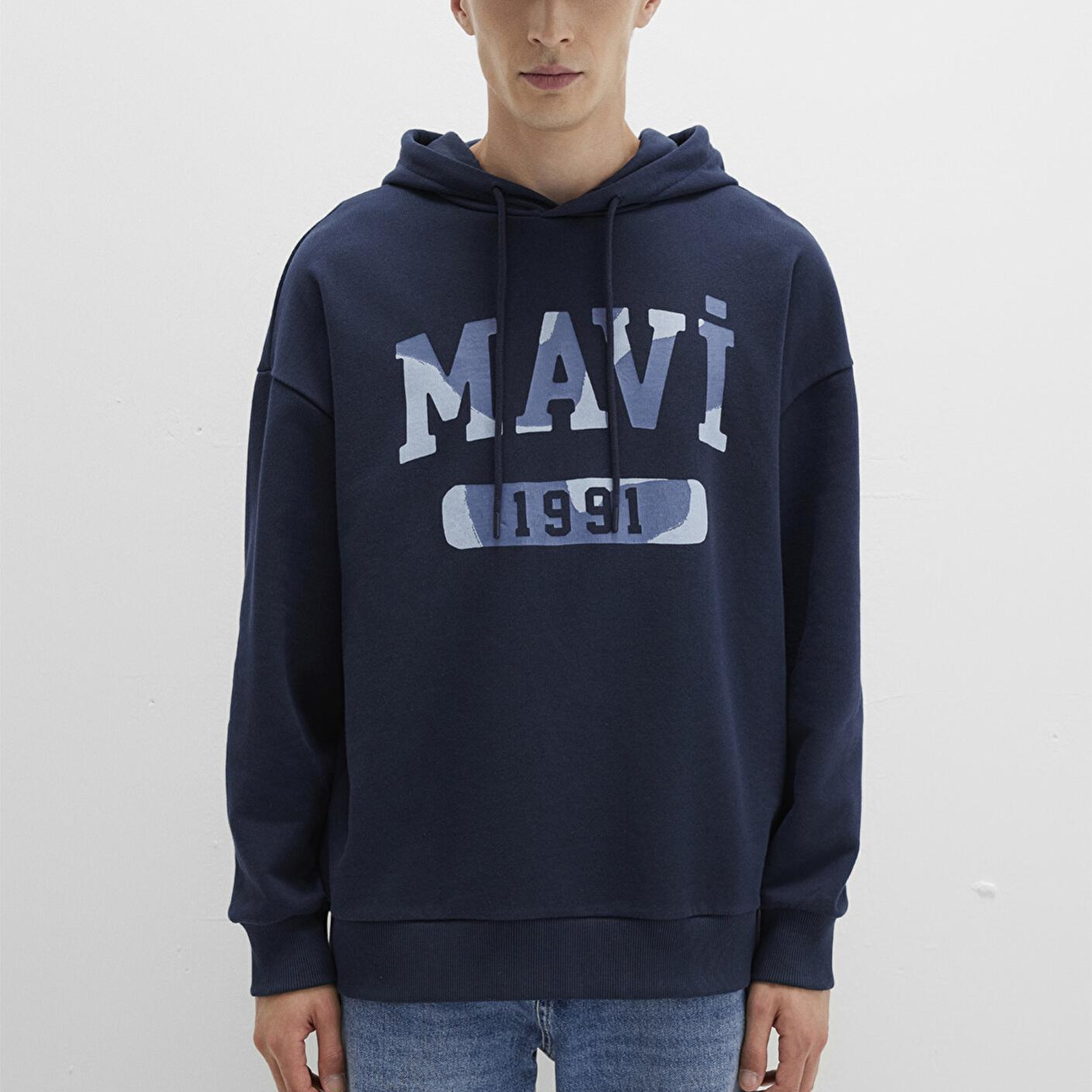 Mavi Mavi Baskılı Lacivert Sweatshirt 0S10301-70490